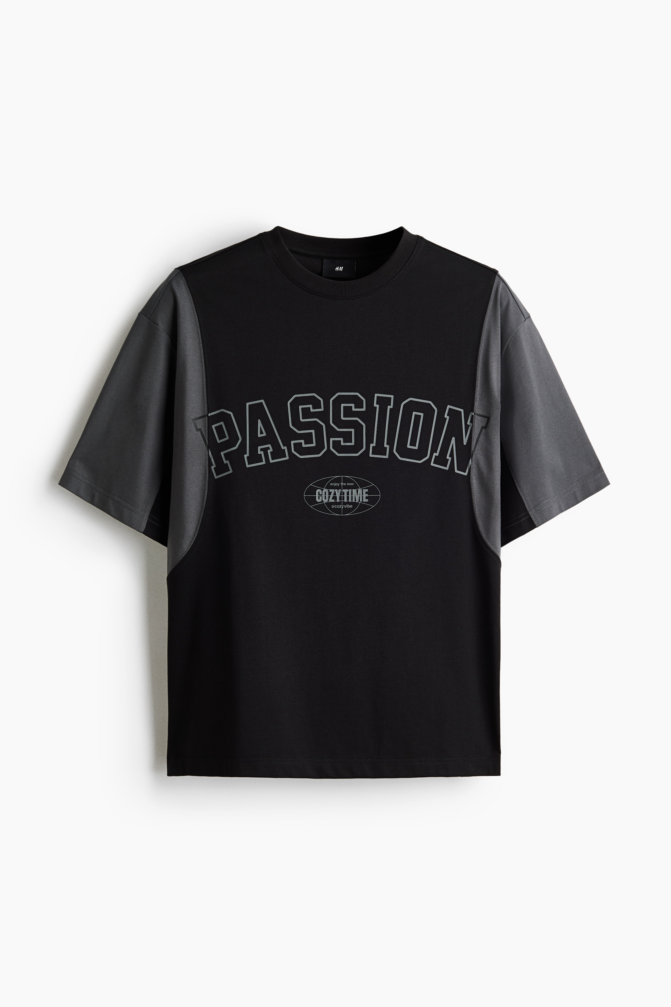 Loose Fit Printed T-shirt - Black/Passion/Cream/Random/Dark beige/Destination