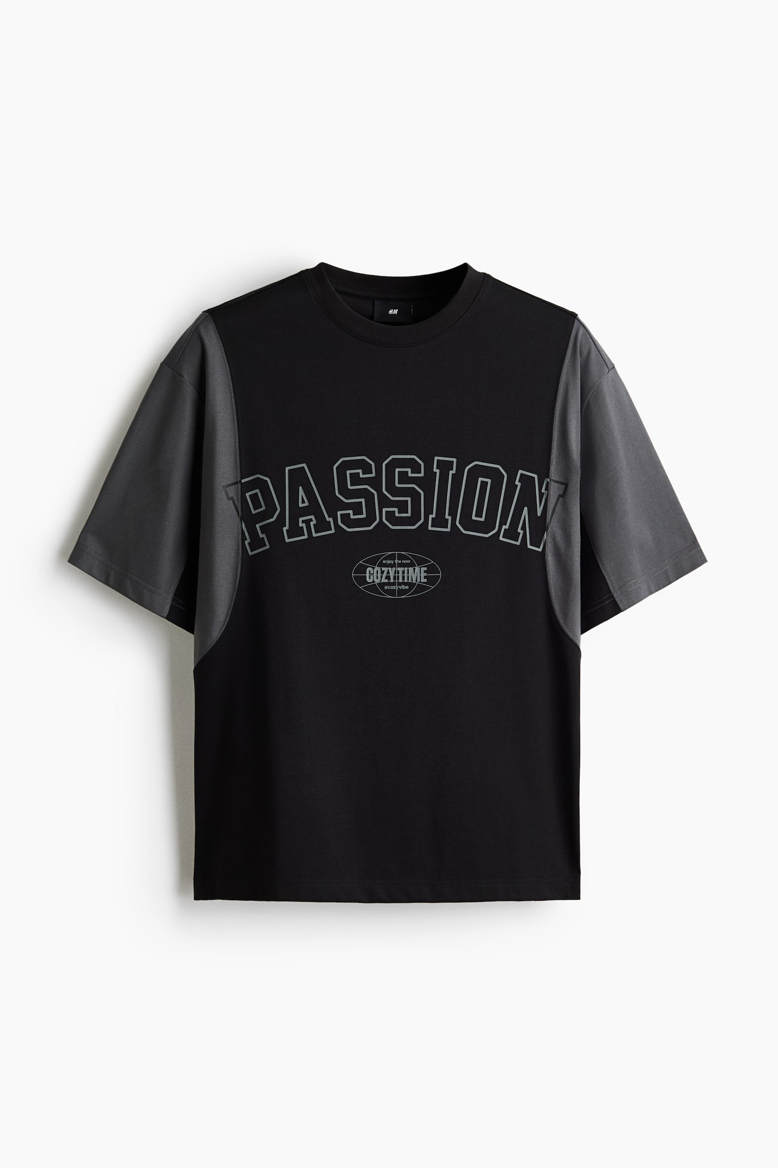 Loose-Fit Printed T-Shirt - Black/Passion/Cream/Random/Dark beige/Destination - 1