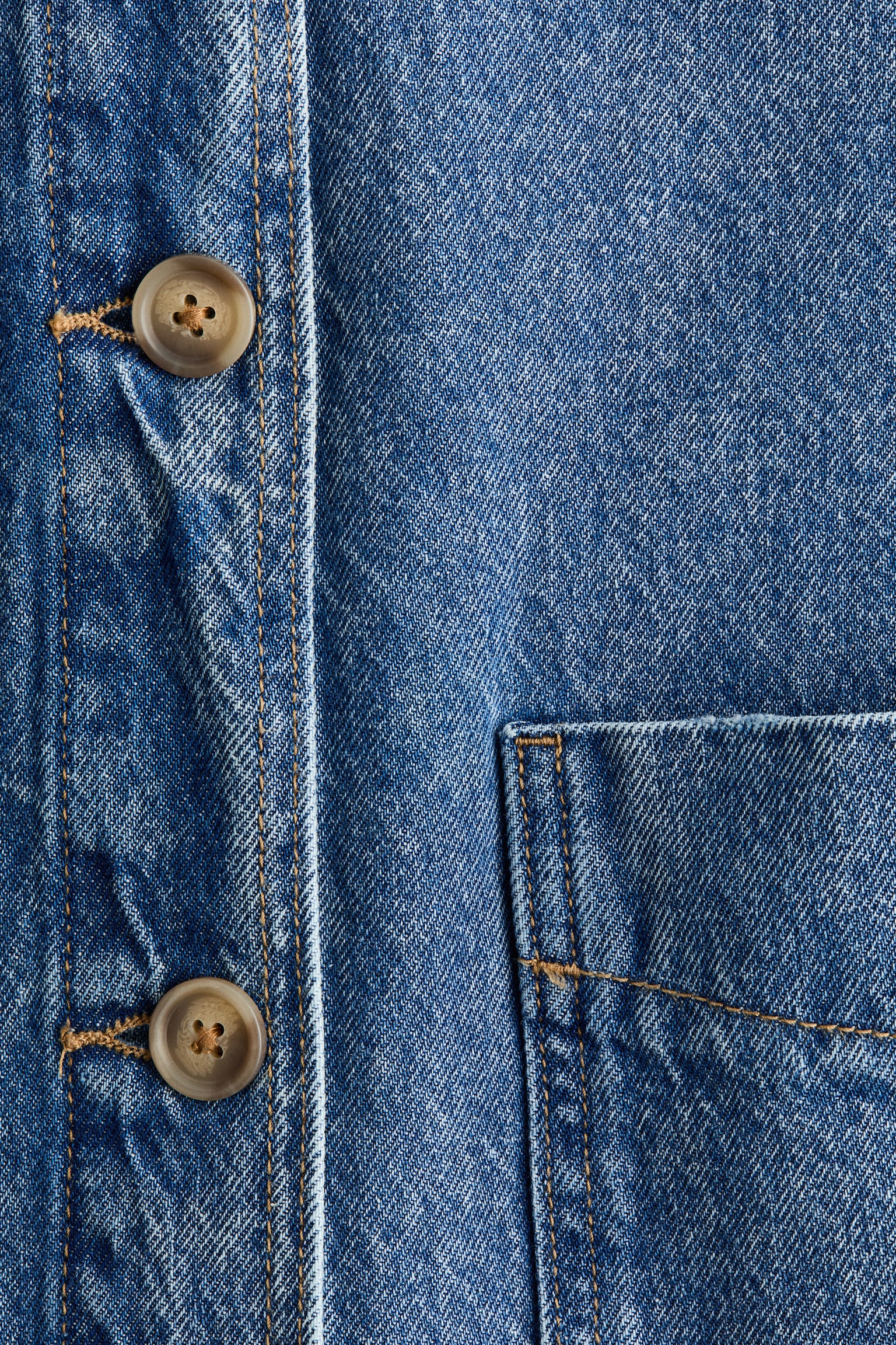 Denim shacket - Denim blue/Light denim blue/Dark denim blue - 7