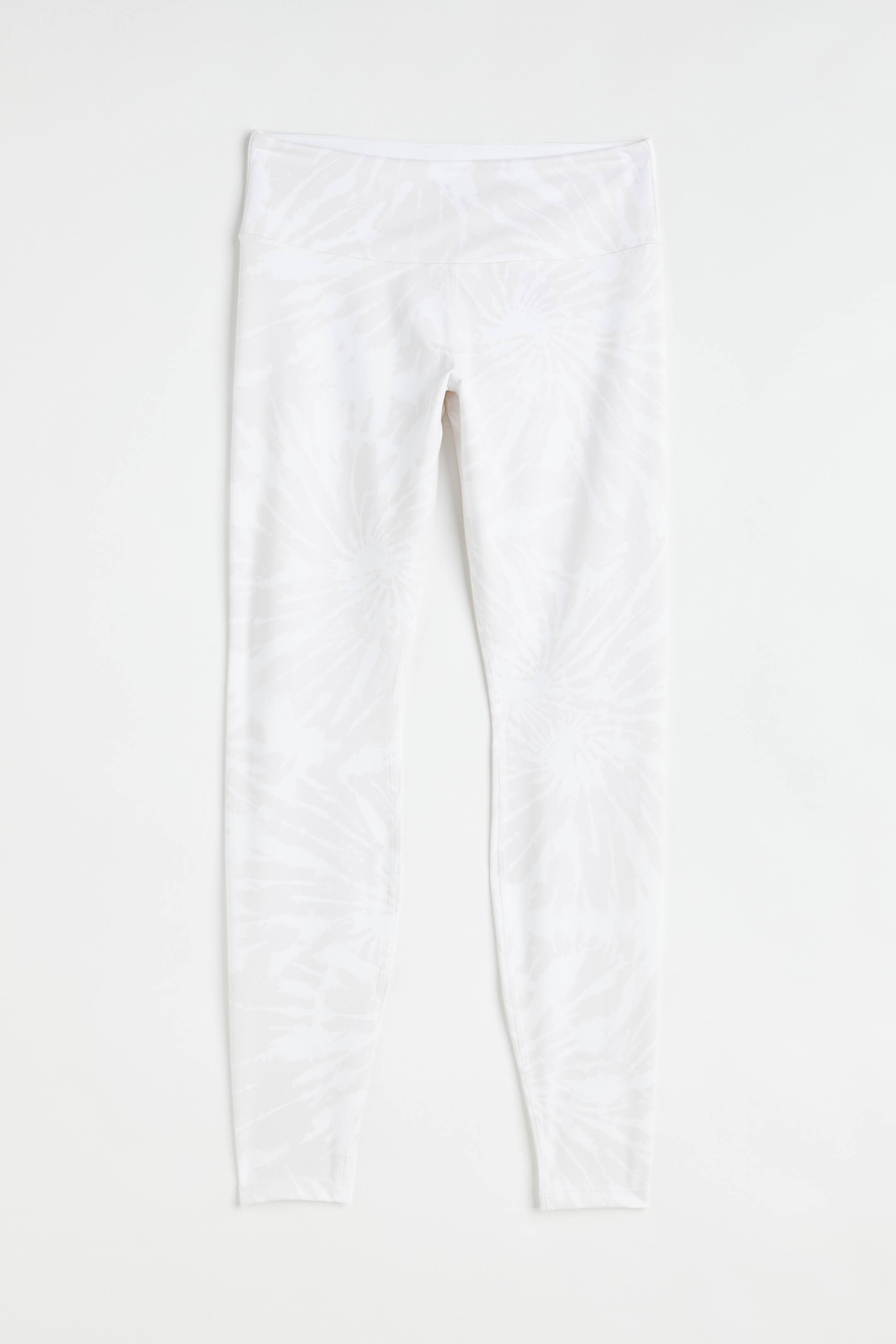 Ver imagen más grande: Mallas de deporte - Blanco/Tie-dye - MUJER | H&M ES 1