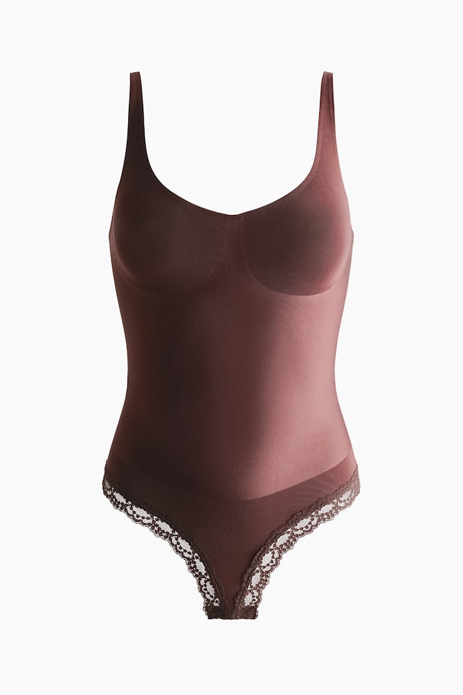 Bezešvé body Light Shape - Hnědá/Černá - 1