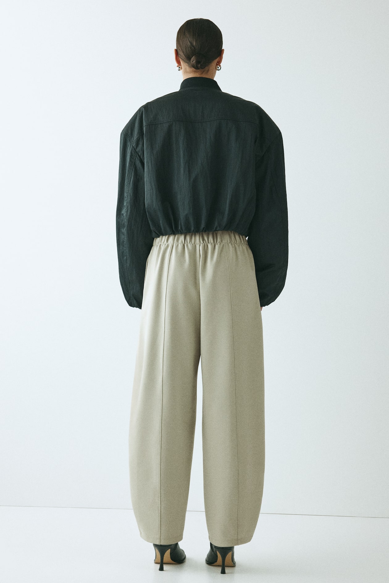 Barrel-Leg Ponte Pants - image 3