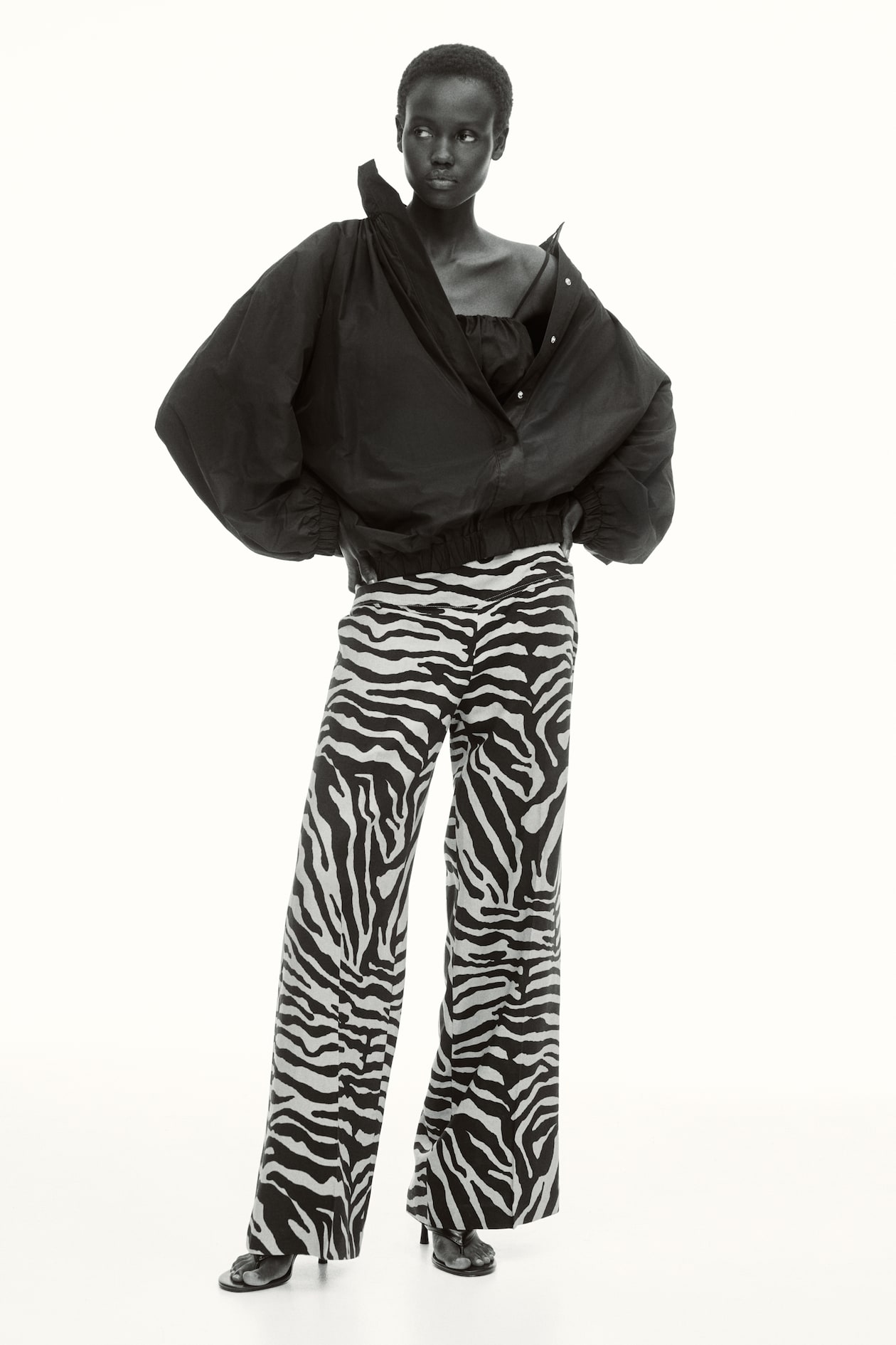 Flared Linen-Blend Pants - image 2