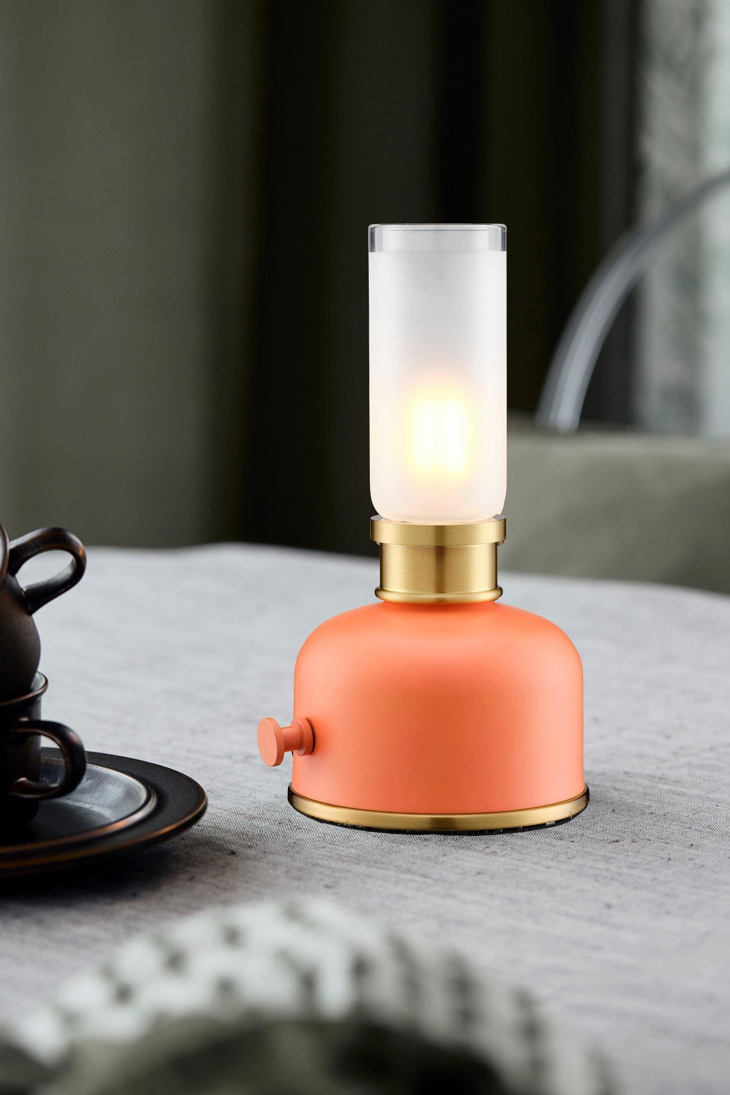 Rechargeable Table Lamp Frida 22cm - Orange/Rose/Beige/Vert