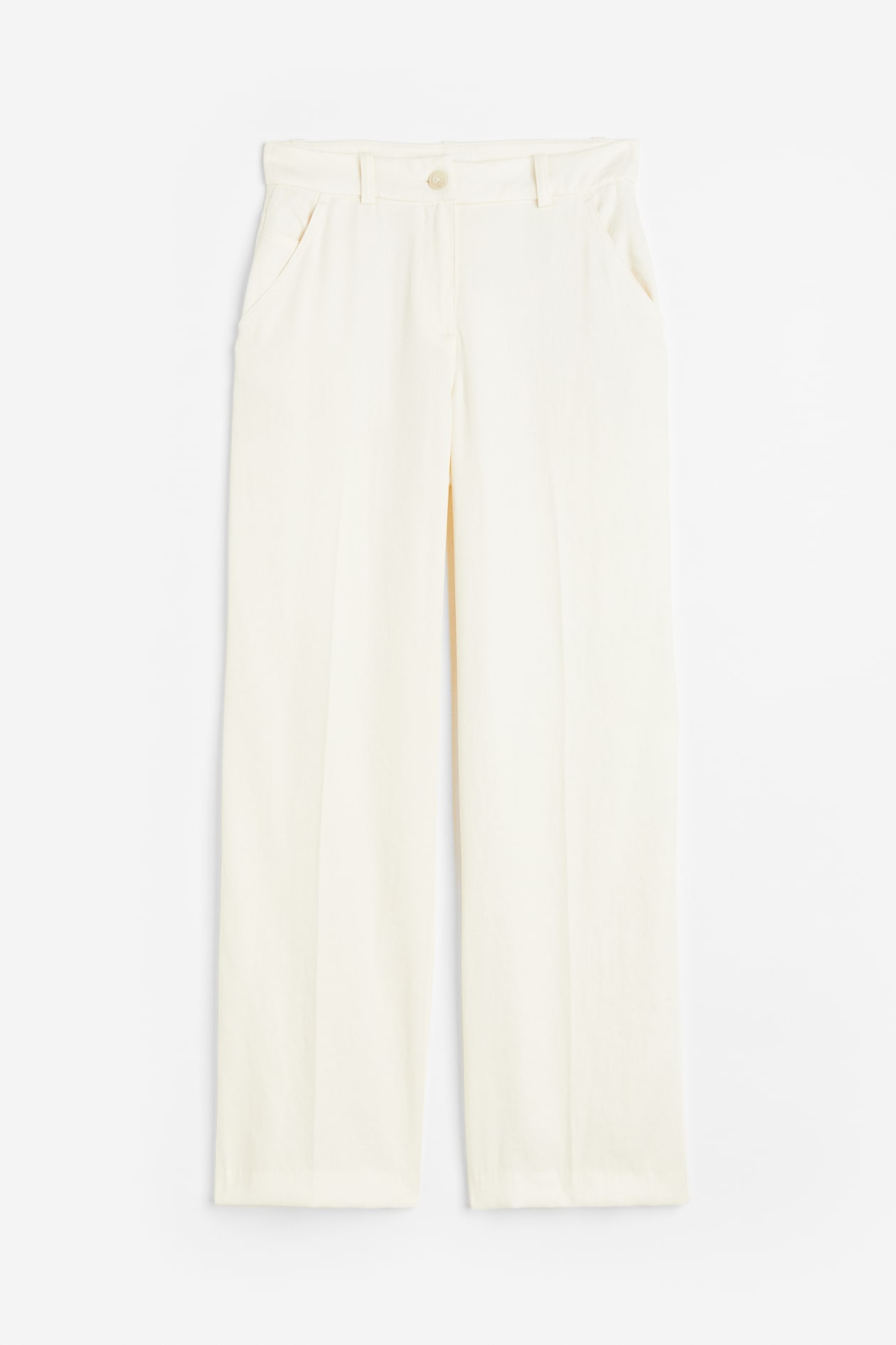 Straight Pants - Cream - Ladies | H&M US