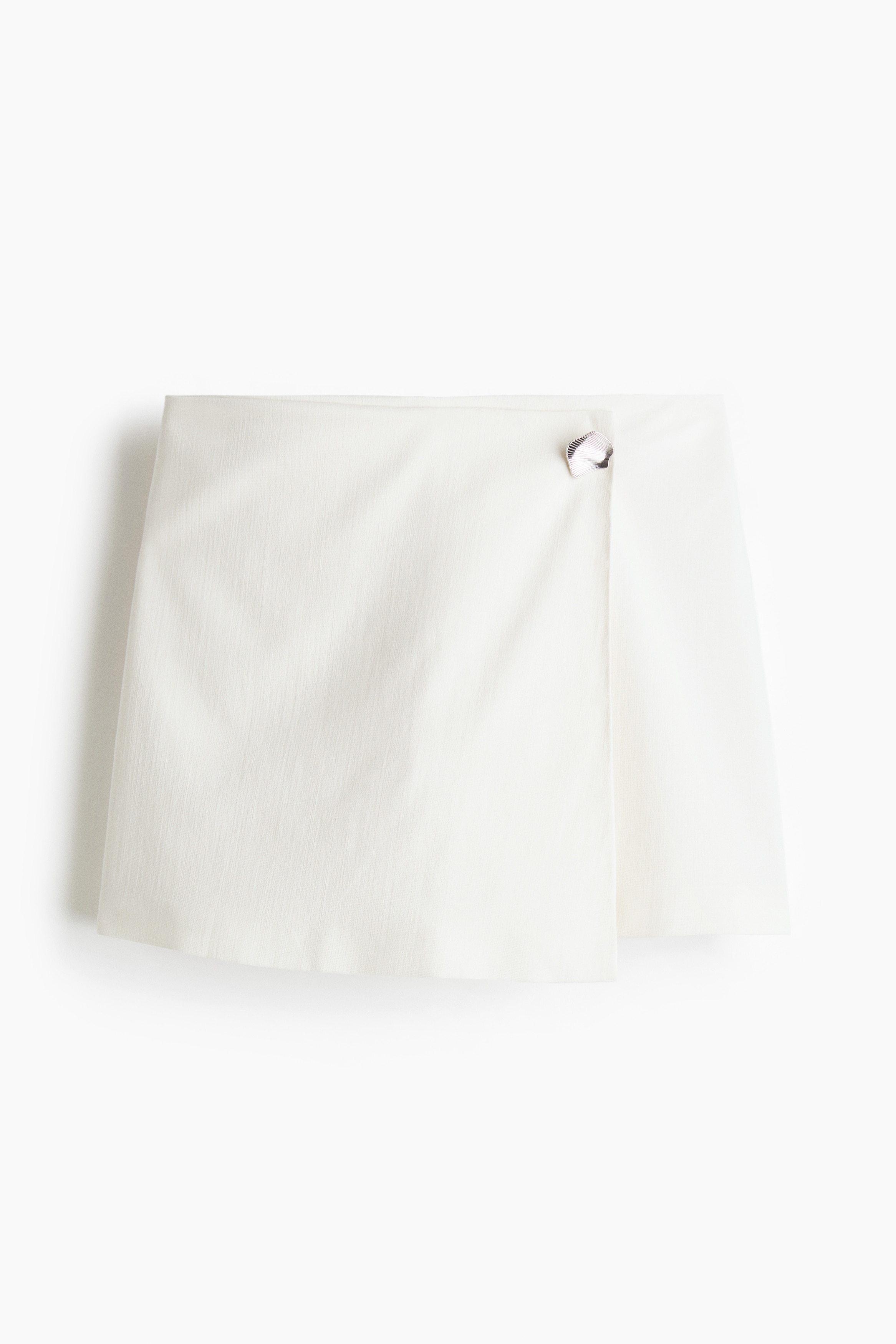 Wrap Skort - White/Black/Light beige