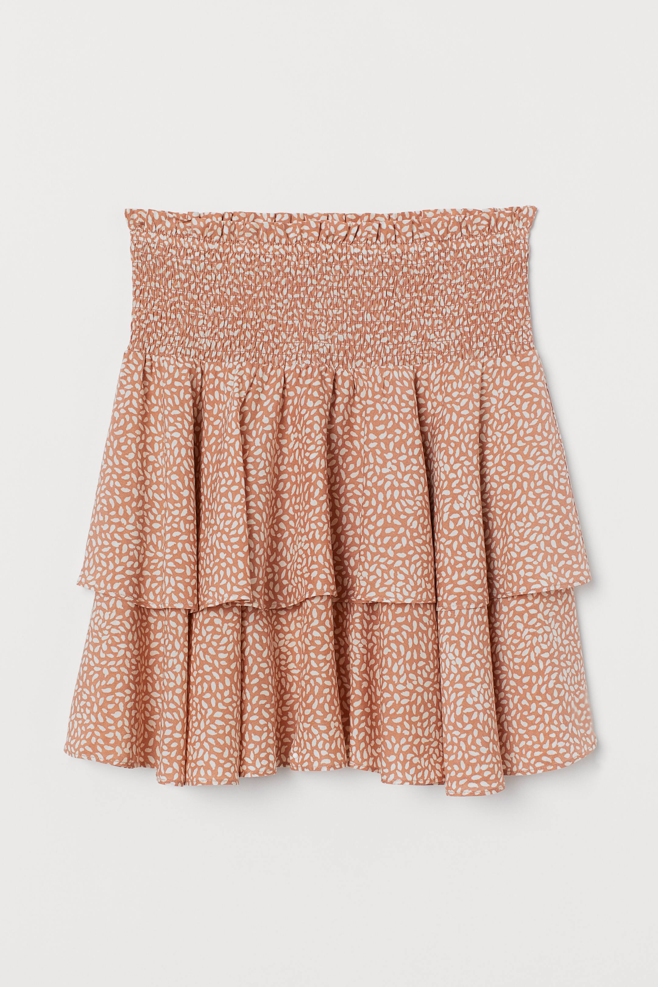 View larger image: Lyocell-blend skirt - Terracotta/Patterned - Ladies | H&M GB 1
