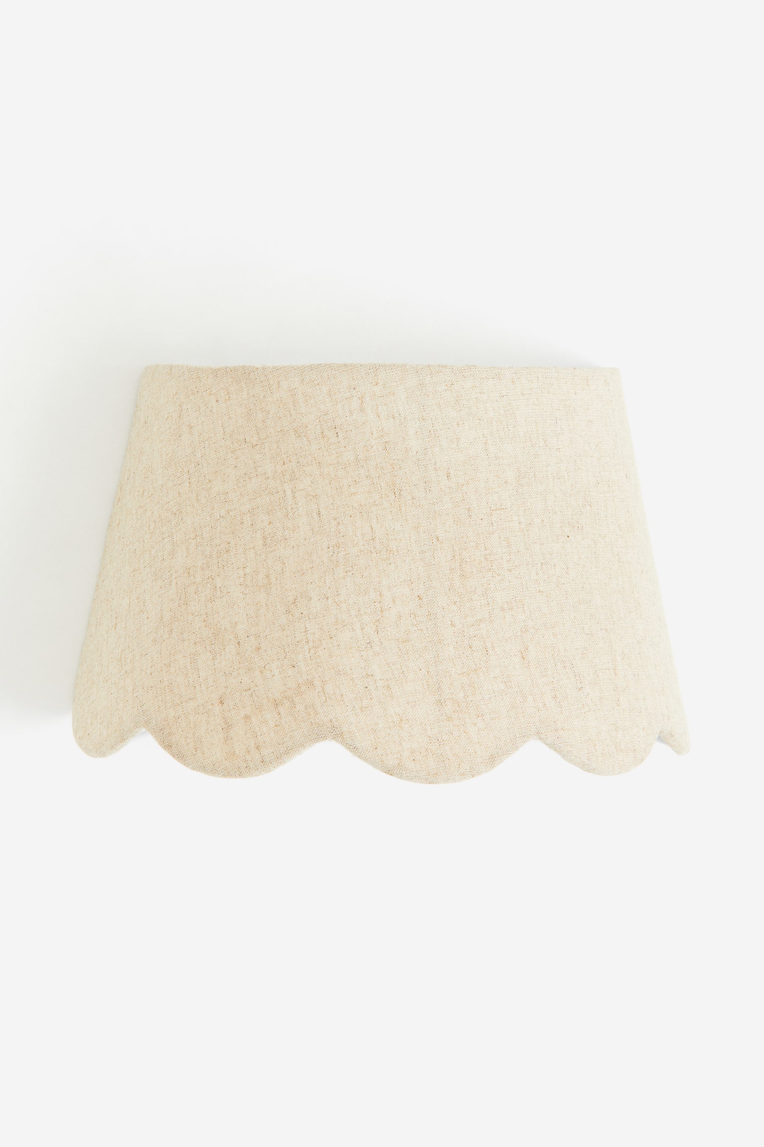 Linen-blend wall lampshade - Beige - 1