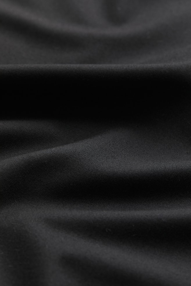 Trapezowa sukienka - Czarny/Ciemnoszary melanż - 5