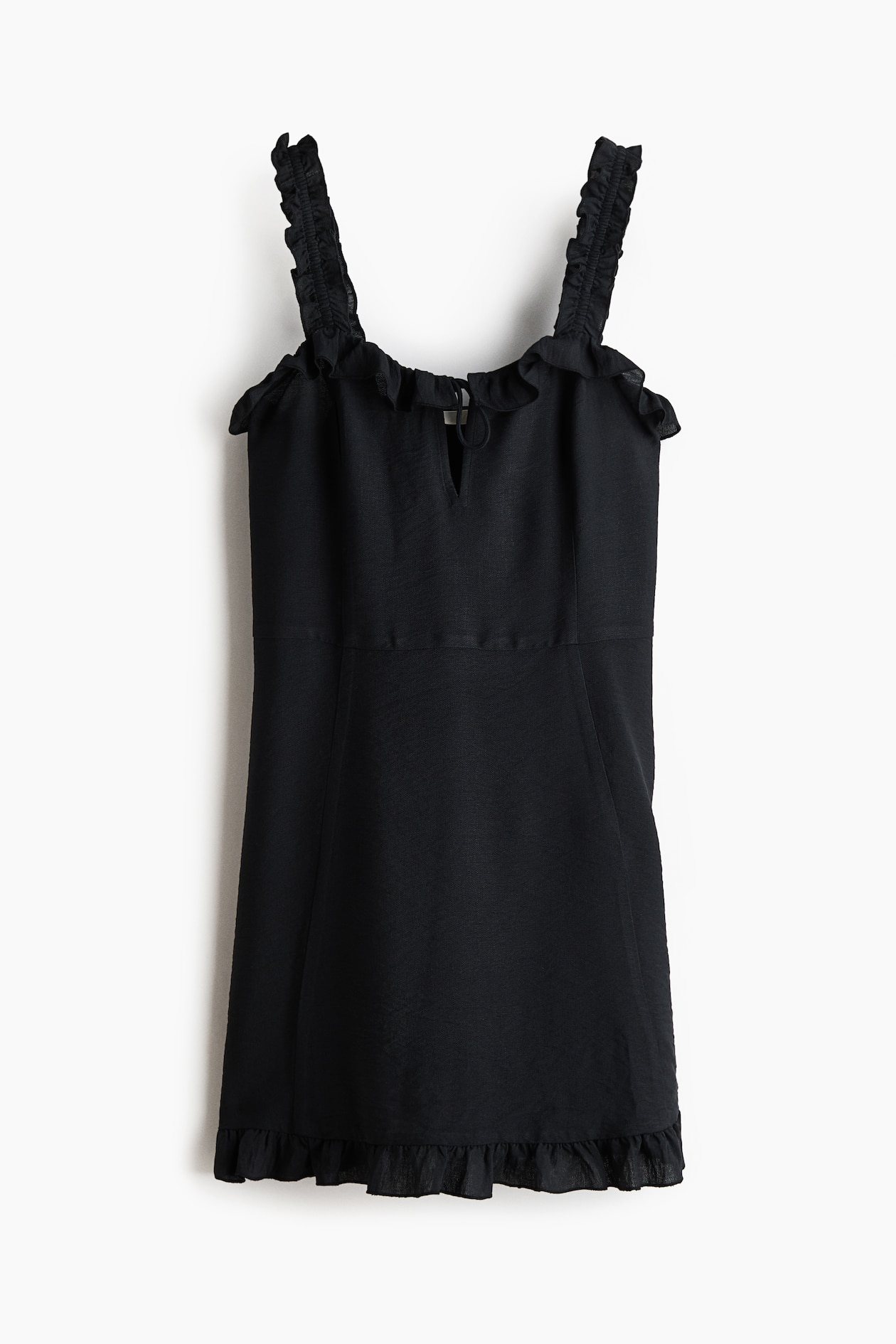 Ruffled Crêpe Dress