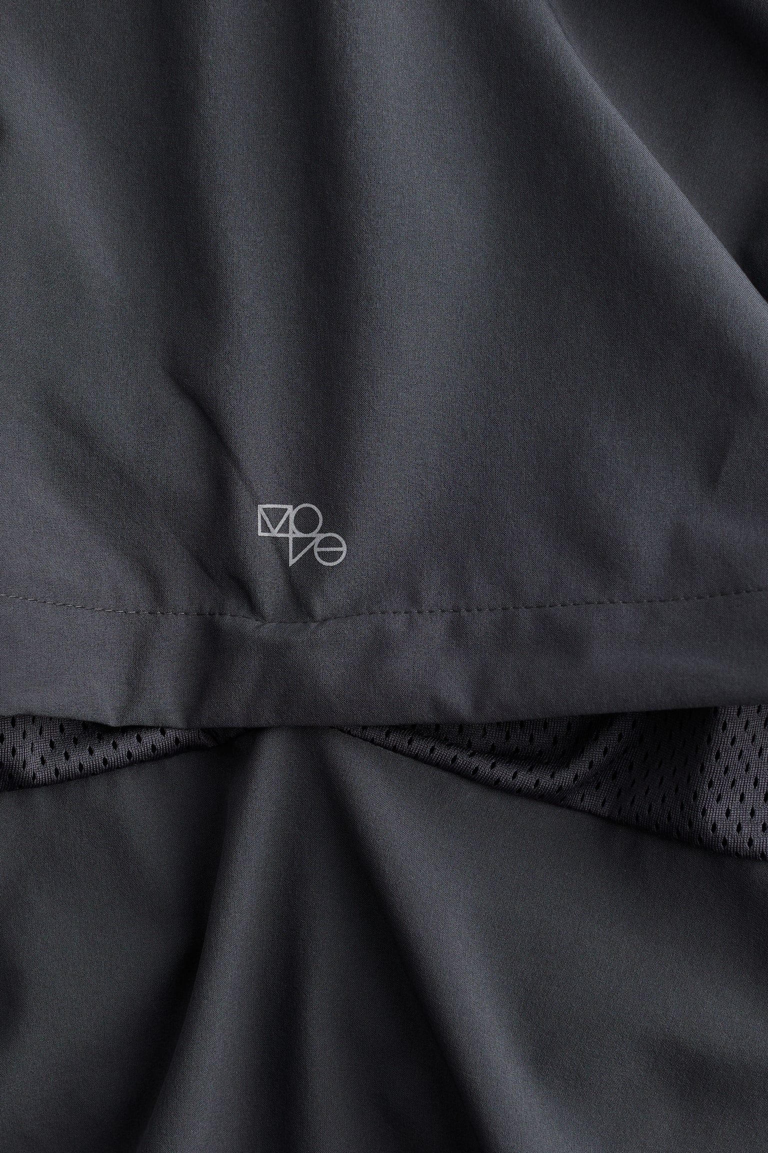 Running popover jacket in DryMove™ - Dark grey/Black - 7