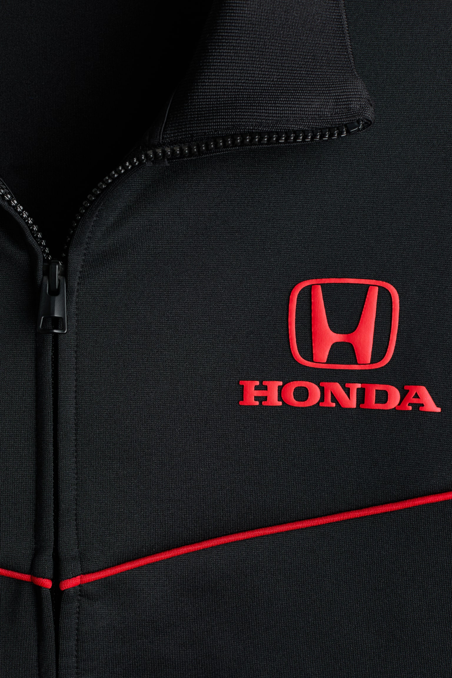 Áo khoác tập vải scuba Loose Fit - Màu đen/Honda - 8