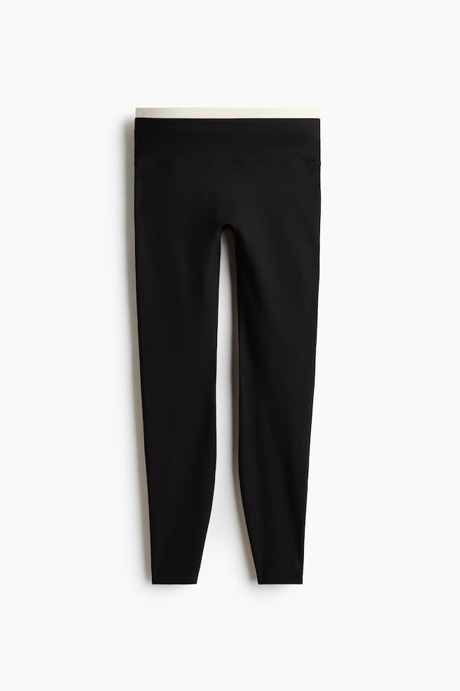 Sports Leggings with SoftMove™ - Black/Black/Brown/Olive green/Plum purple/Choco mocha/Dark gray/Mocha/Navy blue/Chocolate plum/Light apricot/Pastel pink/Soft pink/Dark brown/Light burgundy/Purple haze - 1