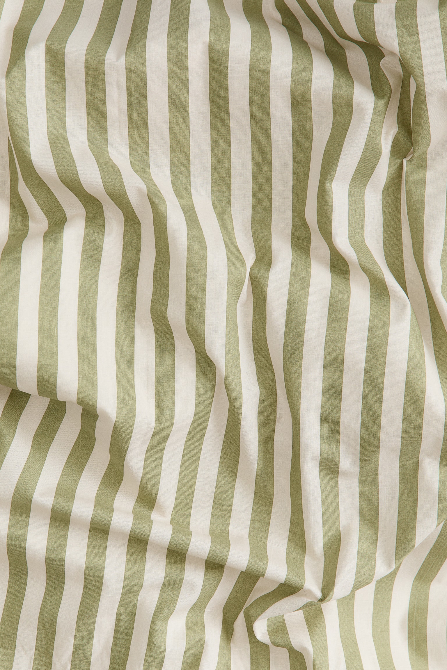 Enkelt påslakanset i mönstrad bomull - Grönrandig/Dinosaurie - 4