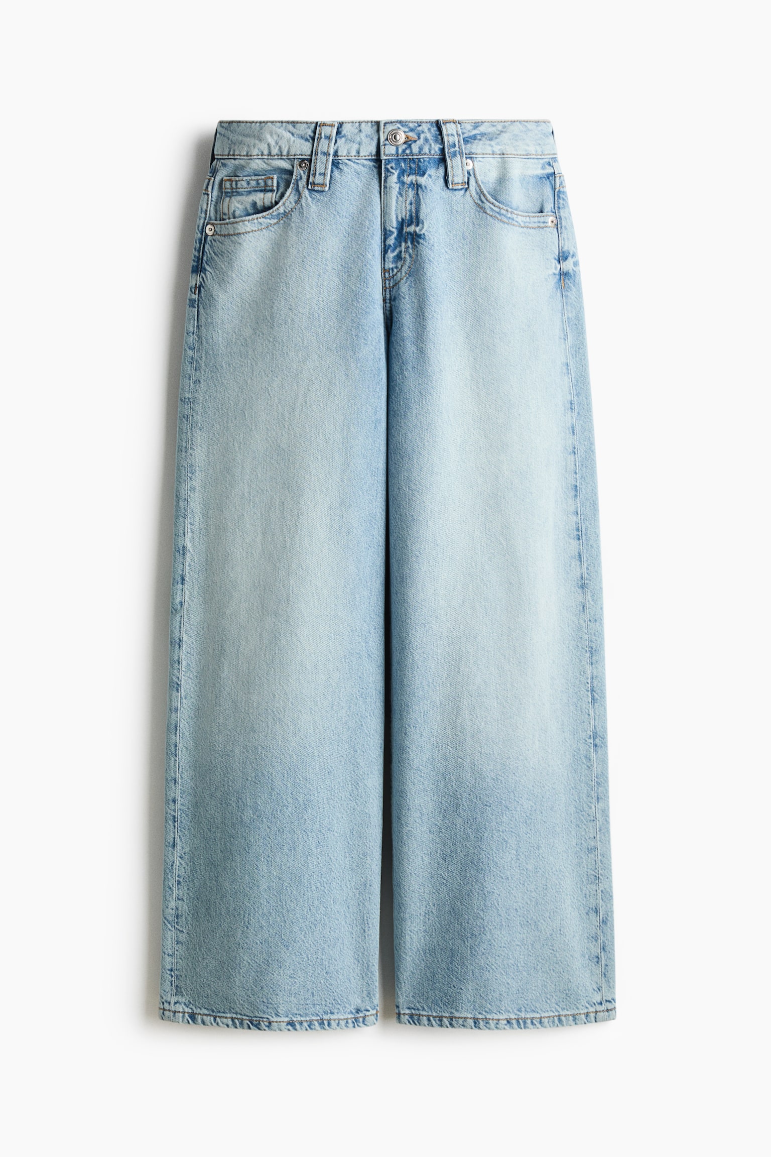 Baggy Wide Low Waist Jeans - Bleu denim clair/Bleu denim