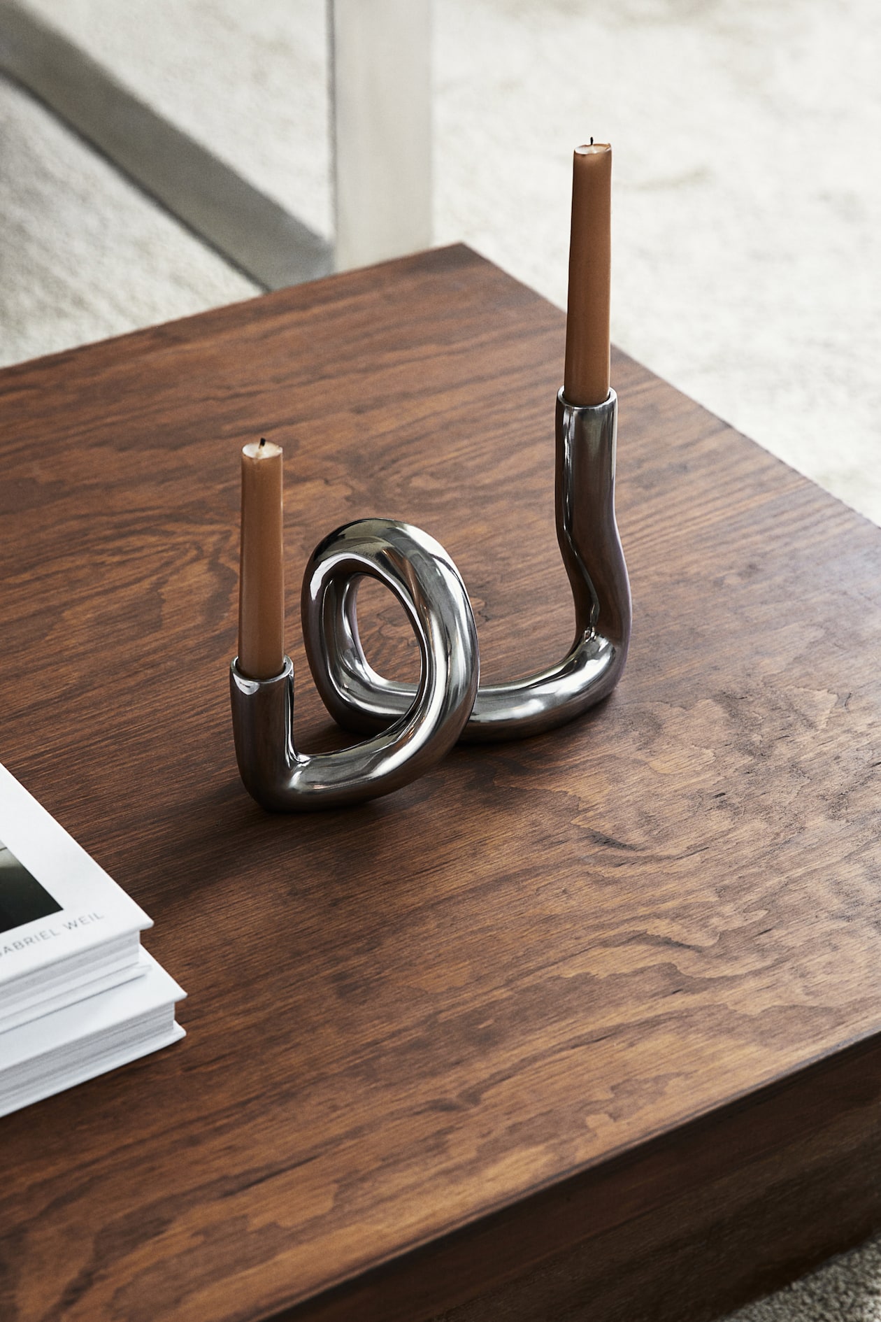 Bougeoir en métal - Argenté - Home All | H&M FR