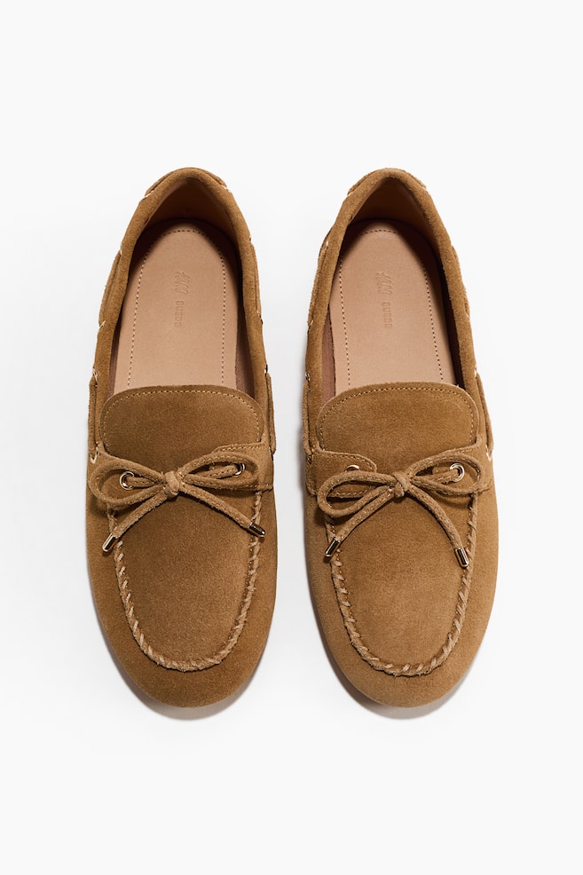 Chaussures de pont - Beige foncé/Blanc/imprimé peau de vache/Bleu marine/Crème - 4