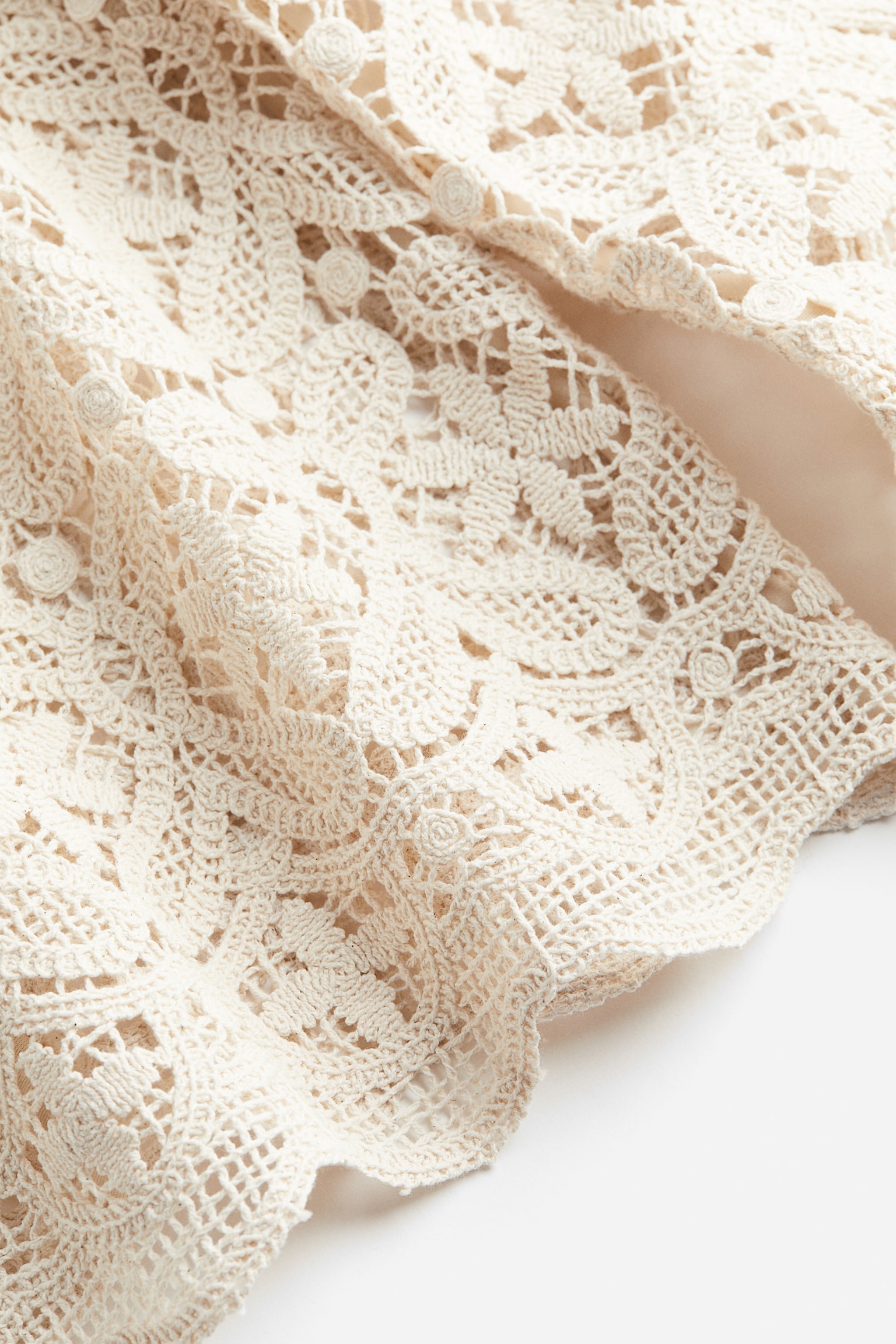 Lace Blouse - Cream/Black - 6