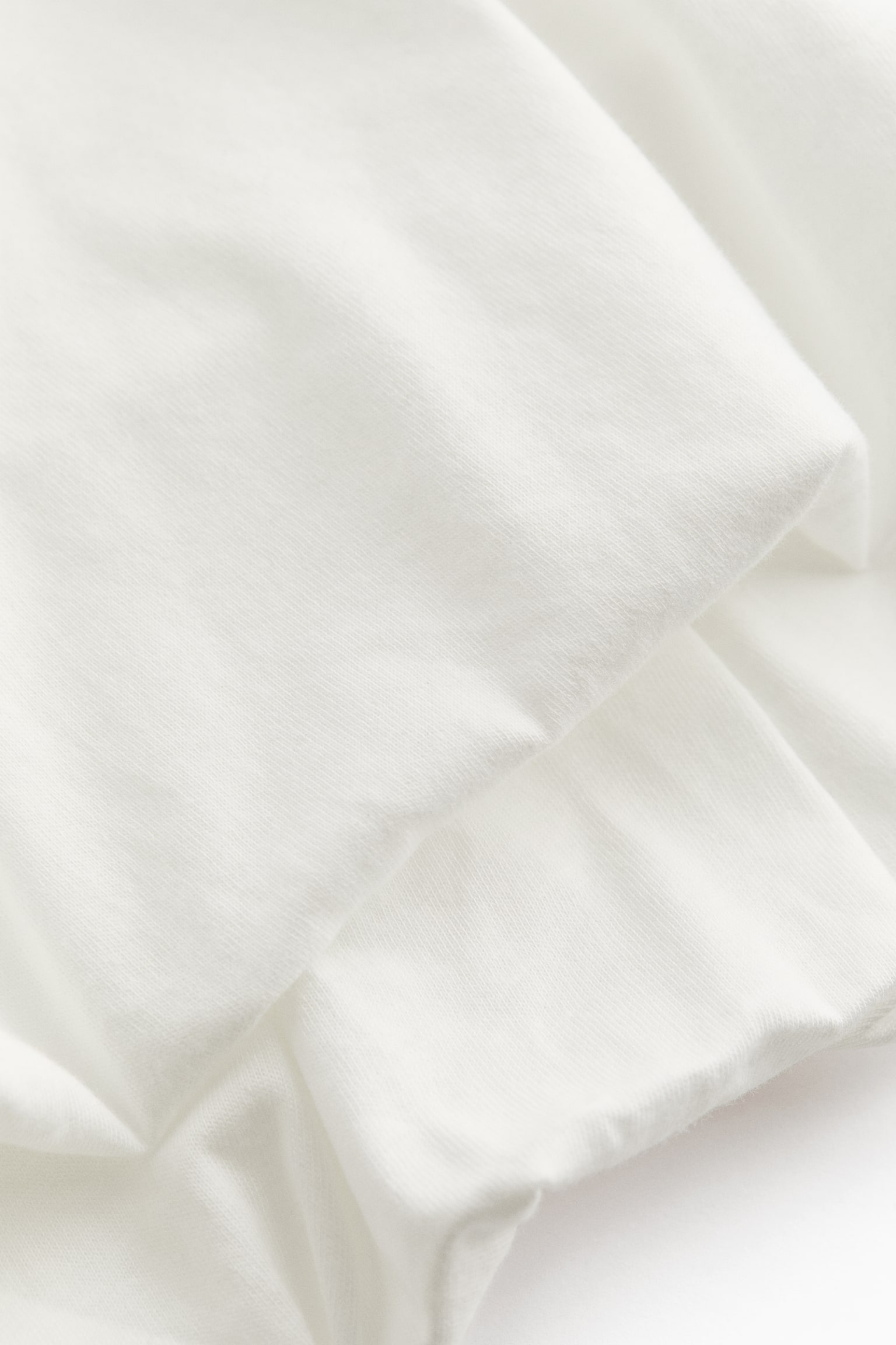 Женский топ H&M Bubble-Hem Cotton, цвет: Слоновая кость — фото 6