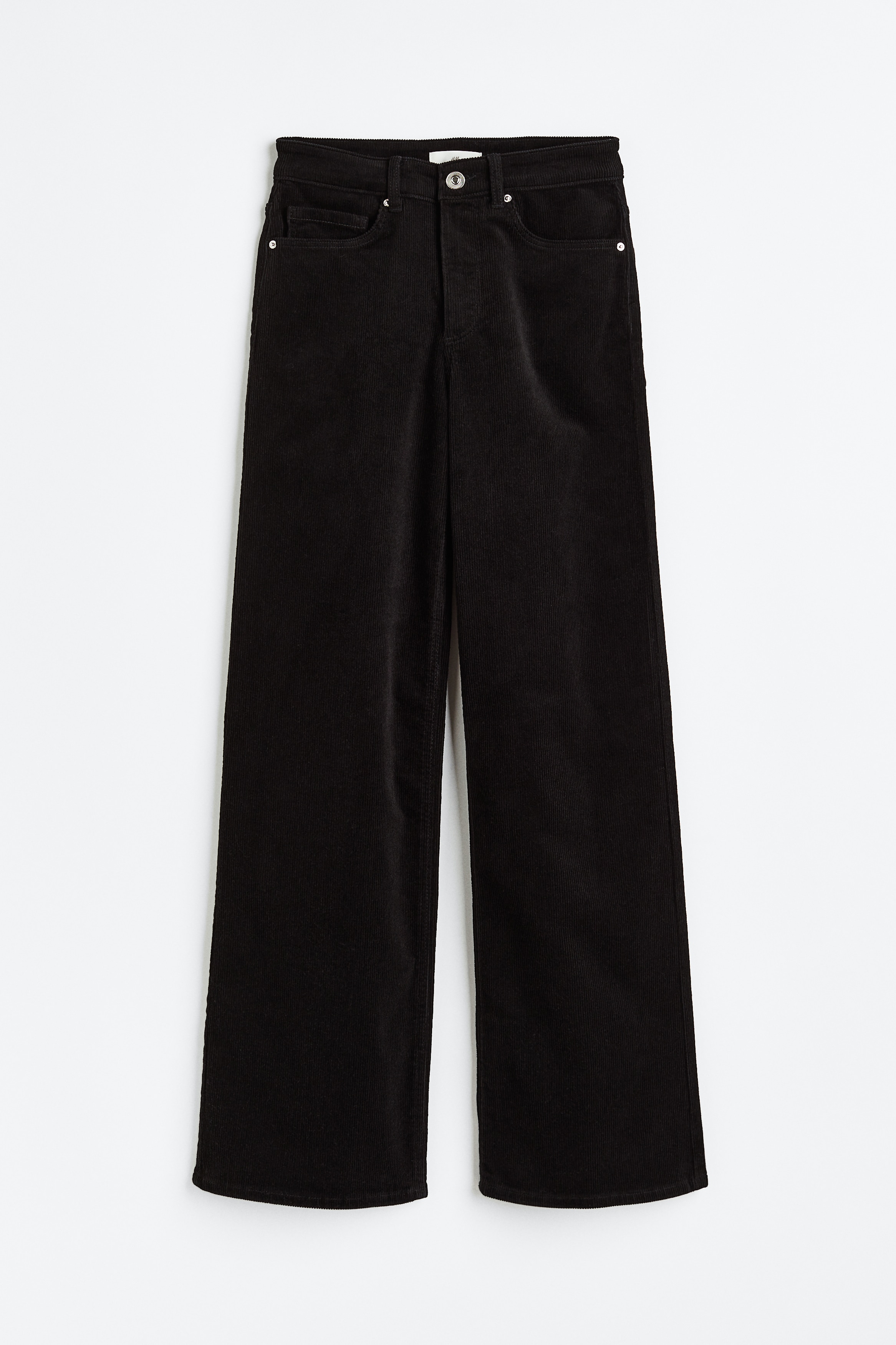 Corduroy trousers - Black - Ladies | H\u0026M IN