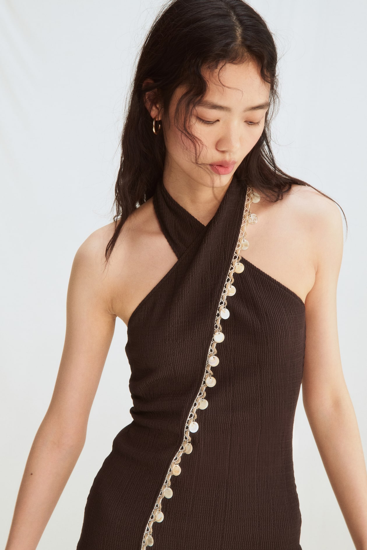 Embellished Halterneck Dress - image 2