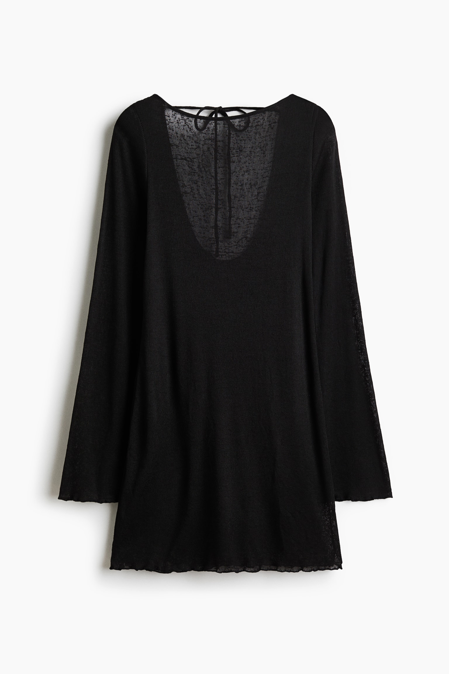 Mini beach dress - Black/Dark brown - 2