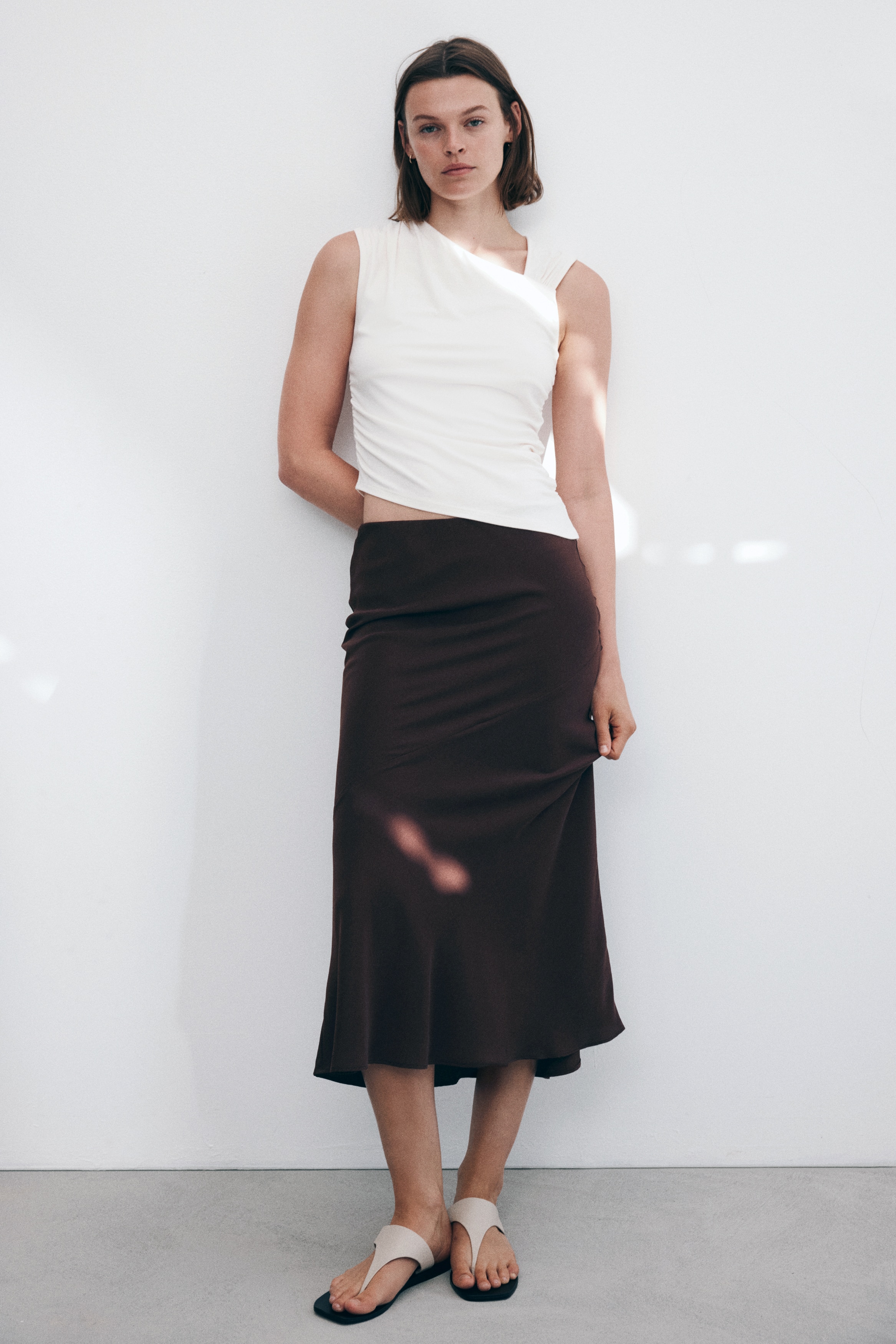 Satin Slip Skirt - thumbnail 3