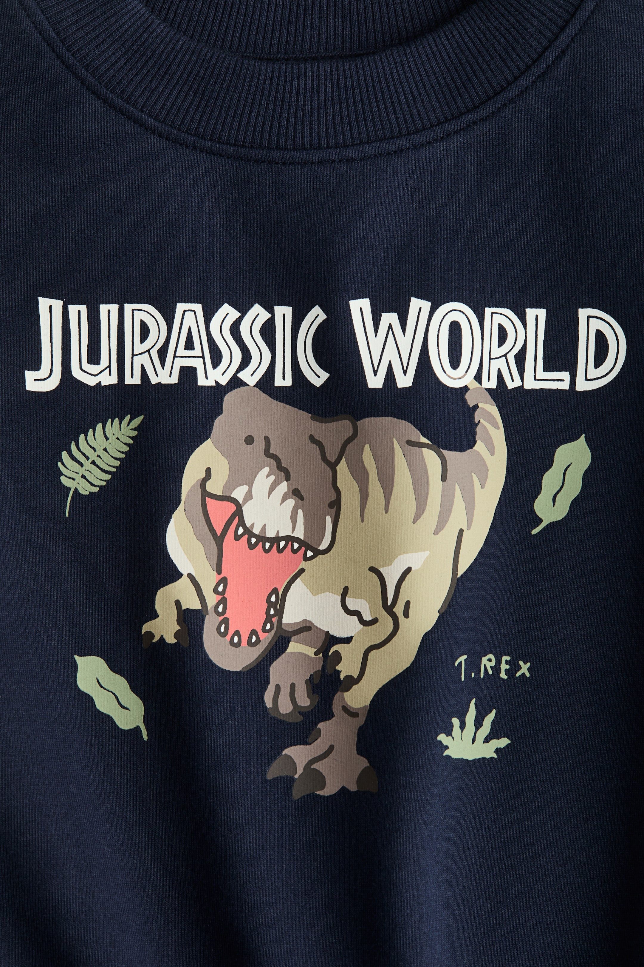 拡大画像を表示: プリントデザインスウェットシャツ - ネイビーブルー／ジュラシック・ワールド | H&M JP 6