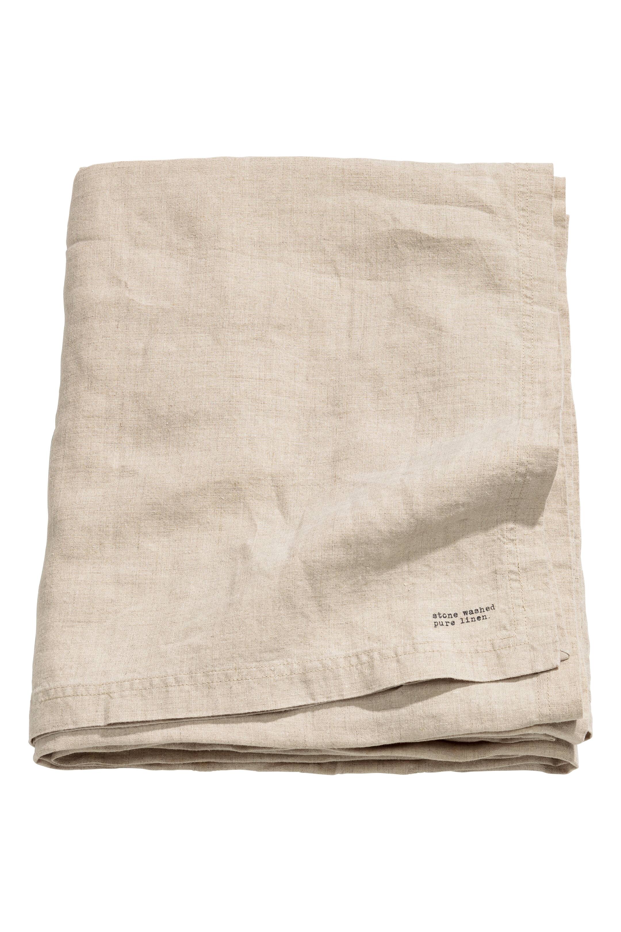 Agrandir l'image: Nappe en lin lavé - Beige lin - Home All | H&M FR 1