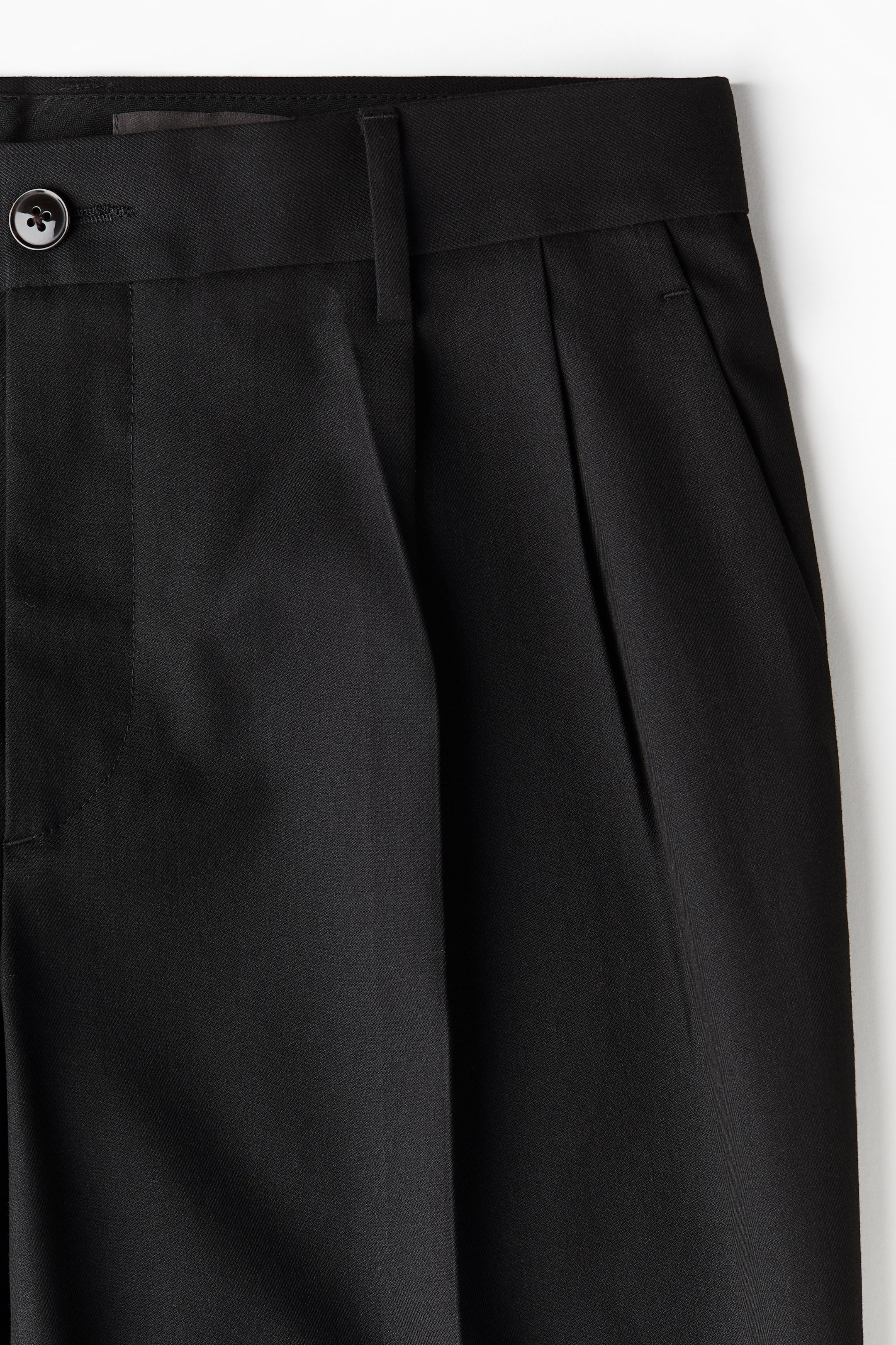 Regular Fit Tailored trousers - Black - Men | H&M GB 6