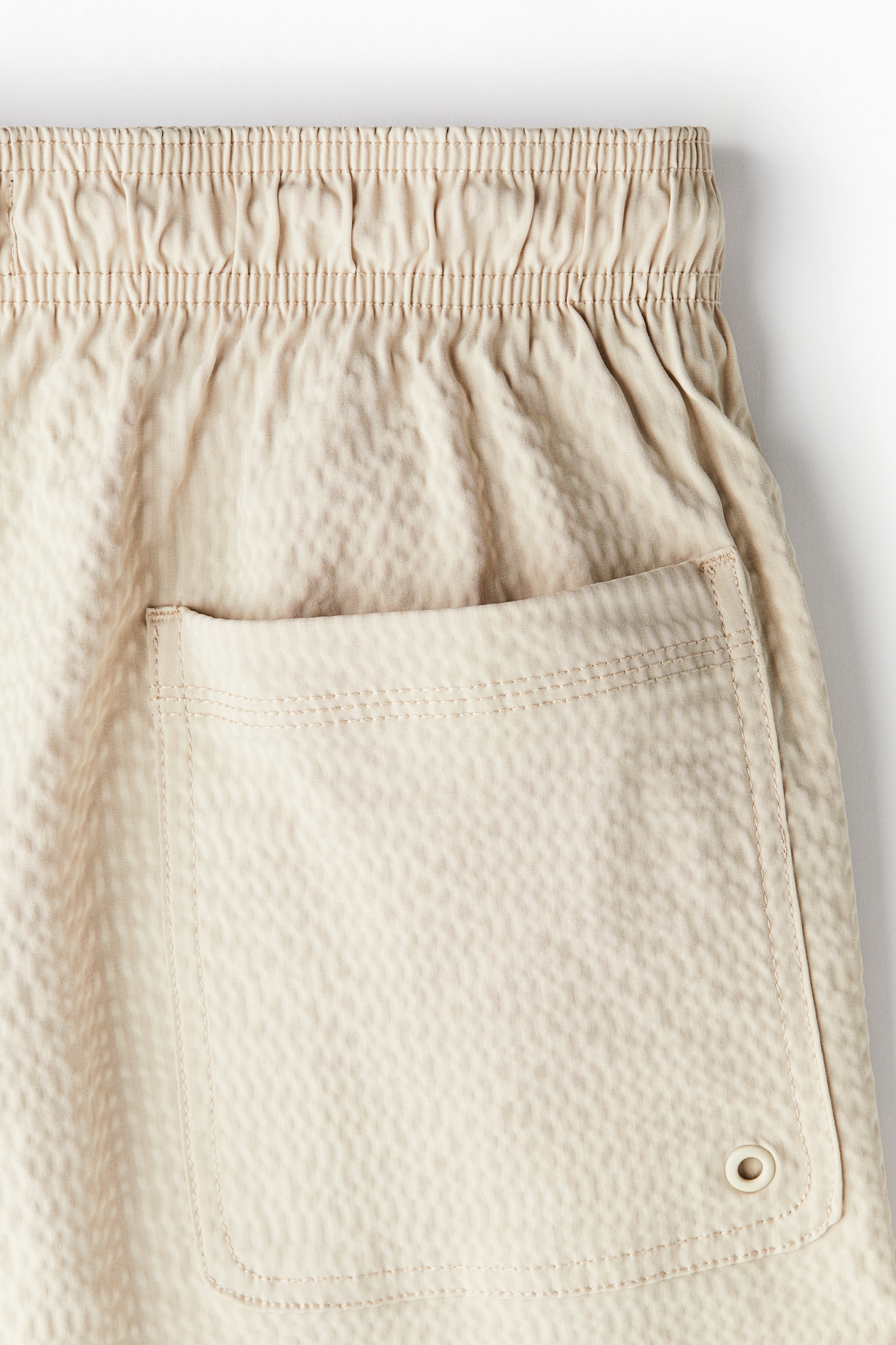 Seersucker swim shorts - Beige/Dusty green - 6