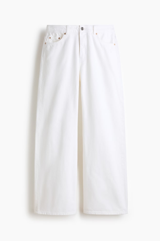 Baggy Regular Waist Jeans - White/Light denim blue/Light grey/Dusty cream/Washed denim blue/Light denim blue/Light denim blue/Dark denim grey - 1