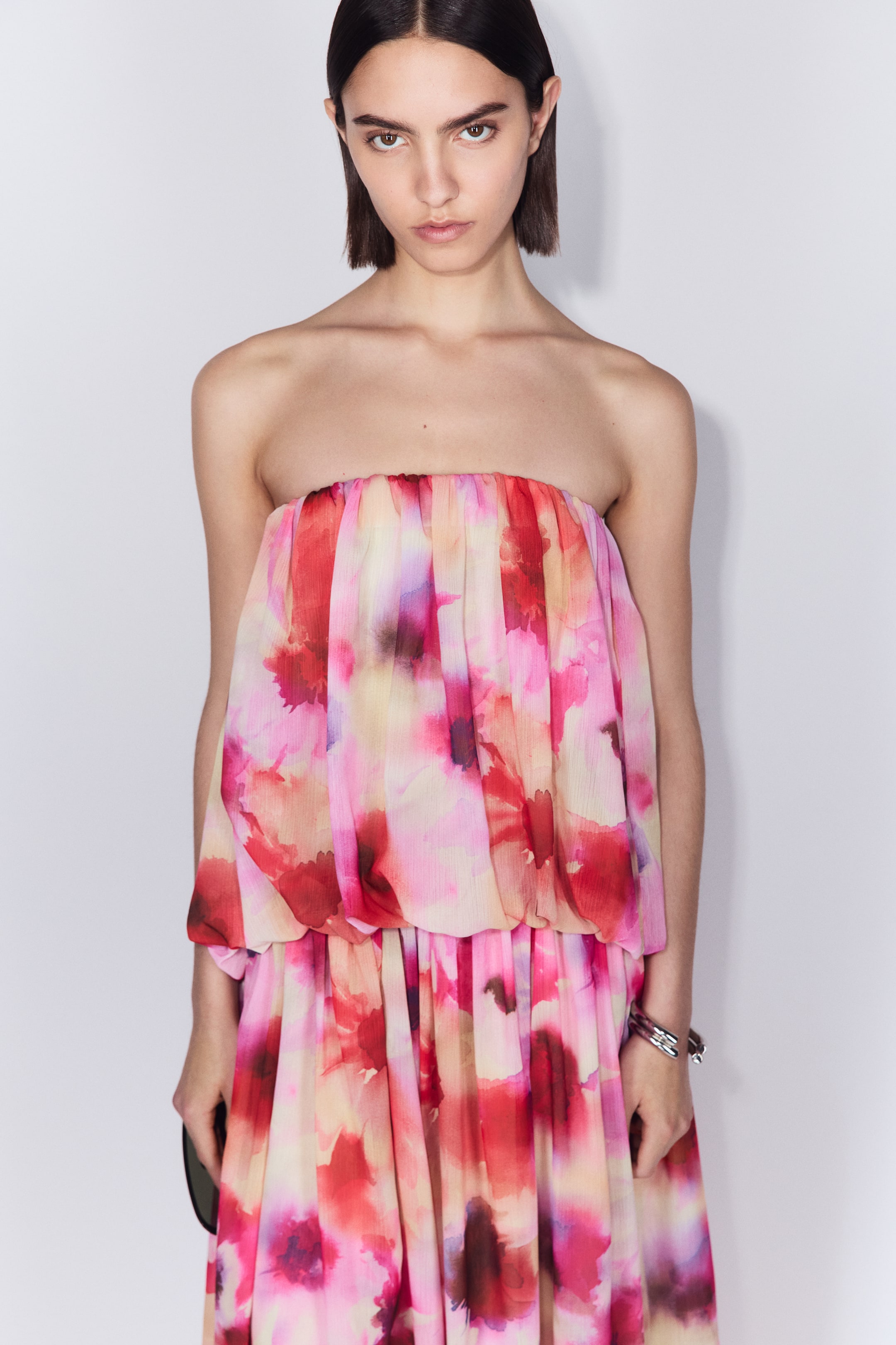 Chiffon Bandeau Dress