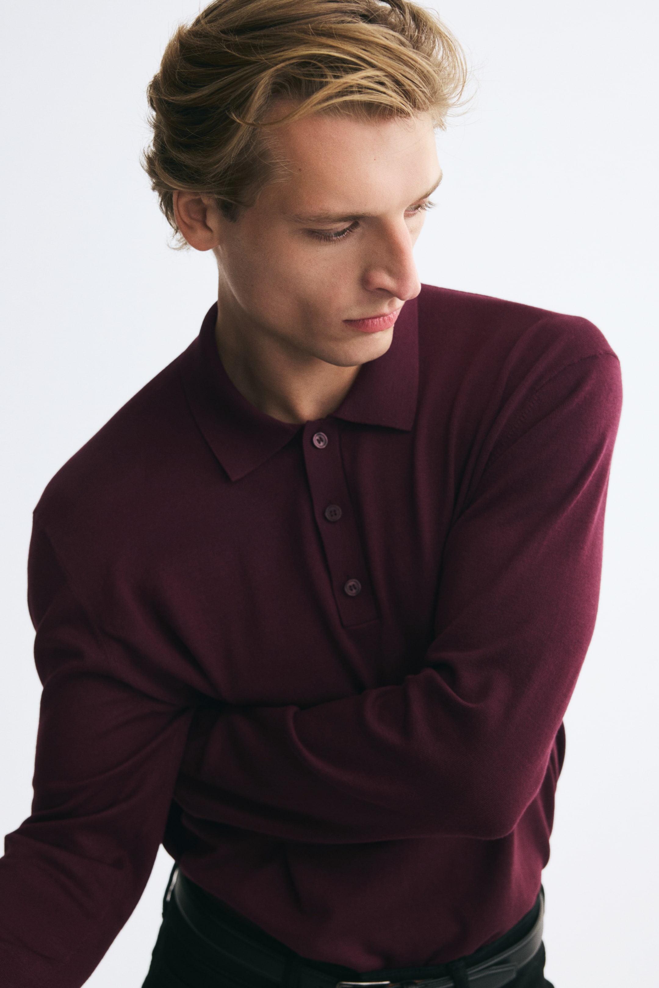 Regular-Fit Knit Polo Shirt