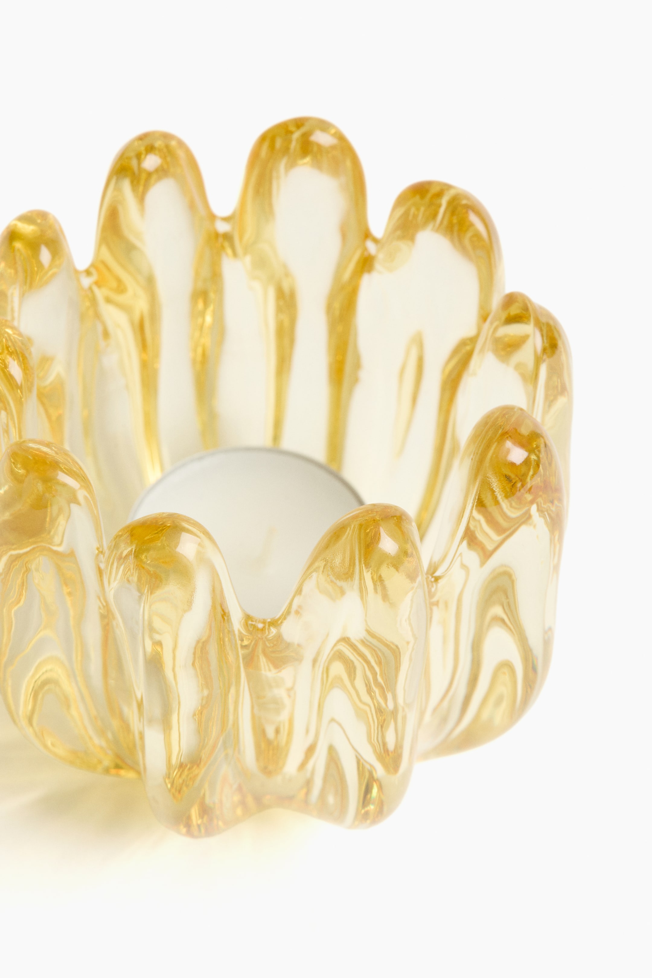 Bougeoir chauffe-plat en verre