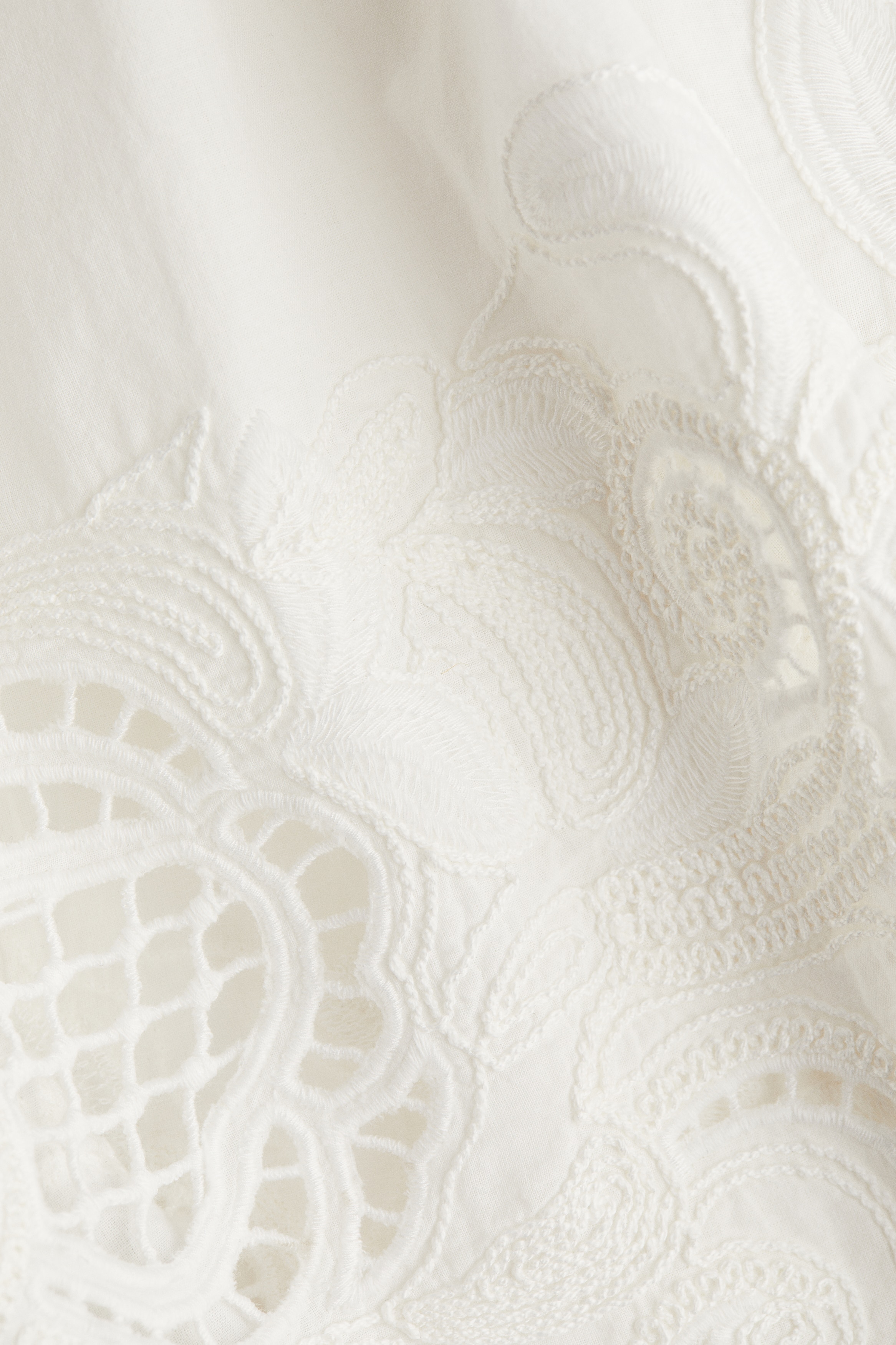 Broderie anglaise cotton skirt