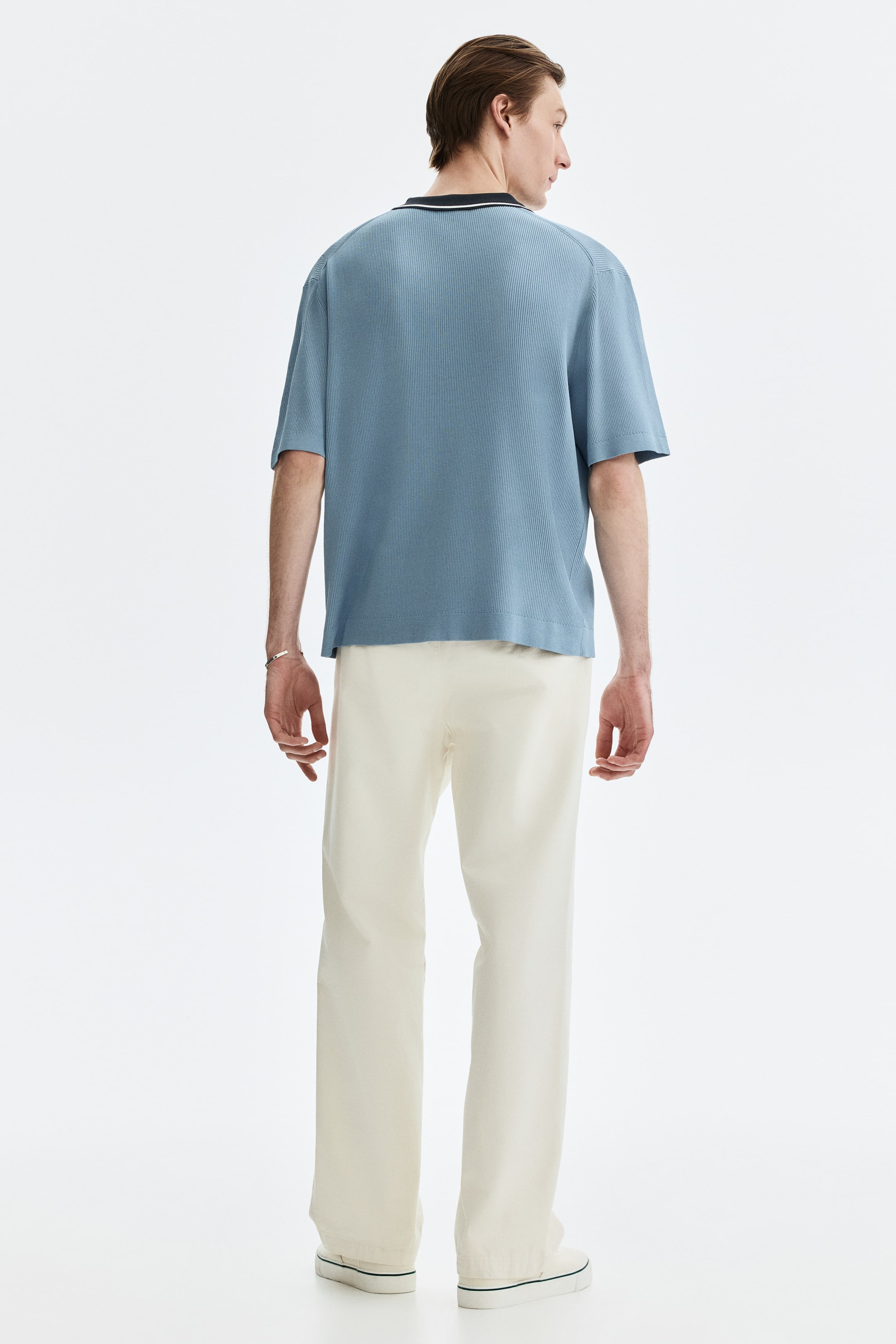 Regular-Fit Rib-Knit Shirt