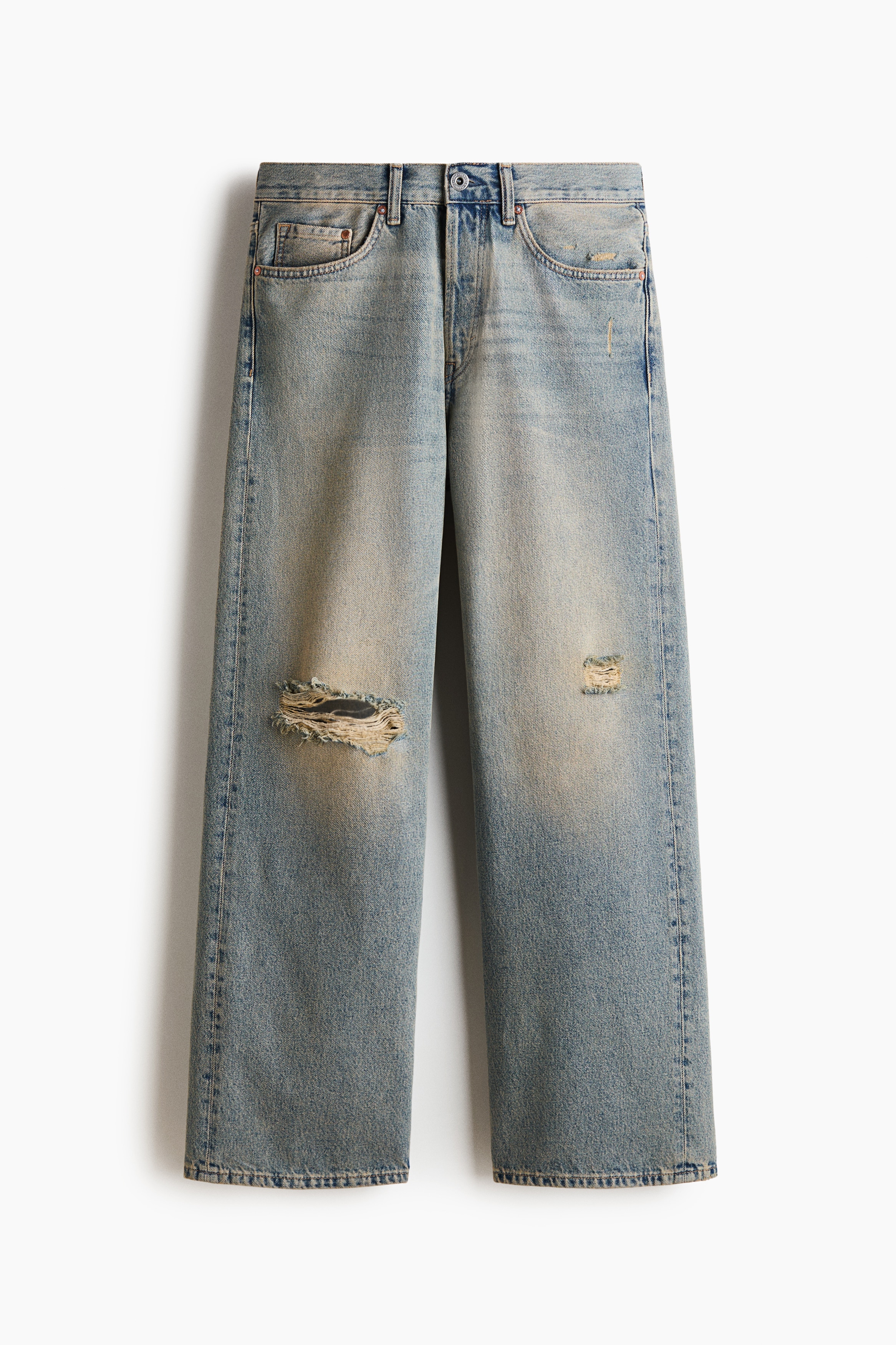 Loose Jeans - Ljus denimblå/Denimblå/Denimsvart
