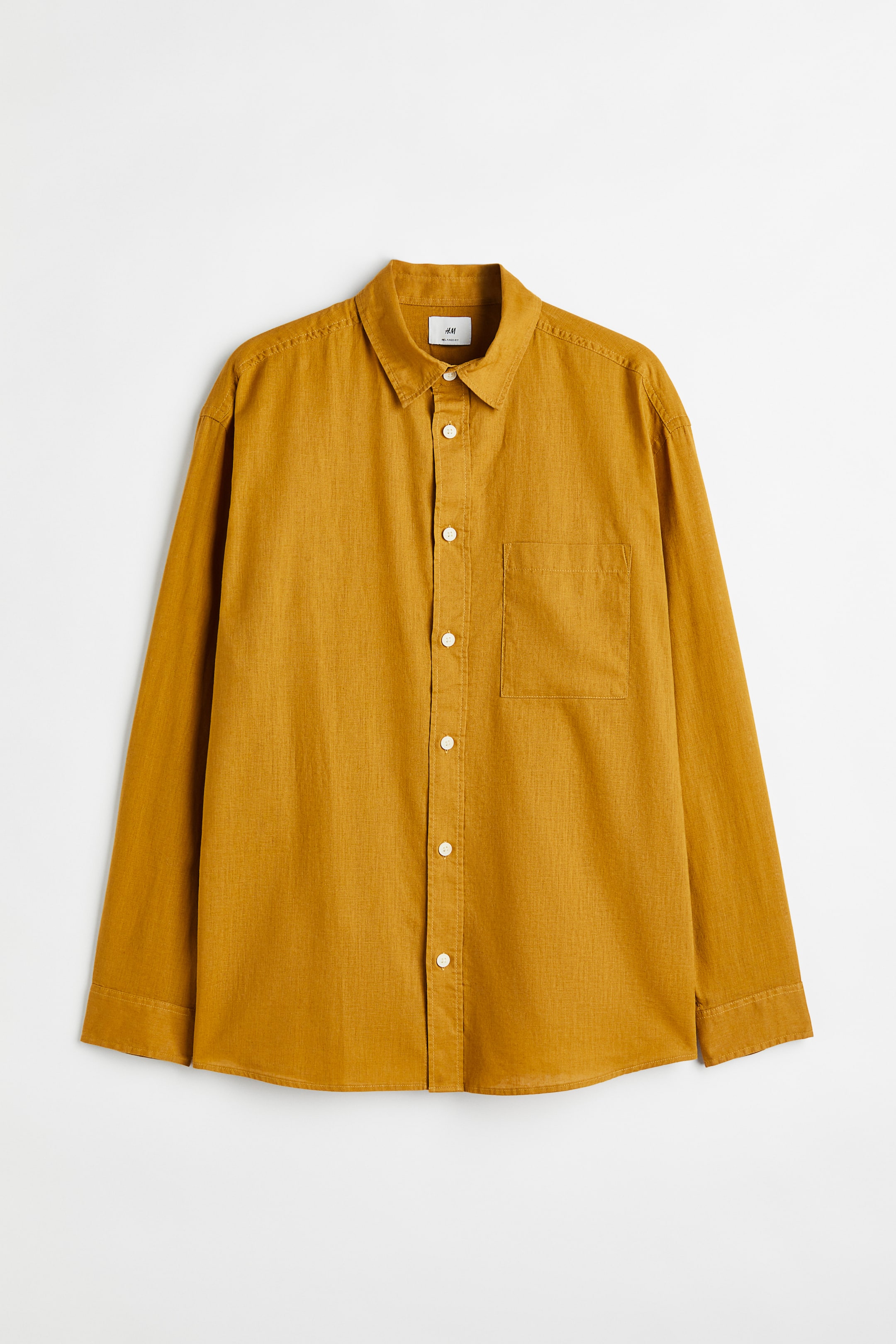 Relaxed Fit Linen-blend Shirt