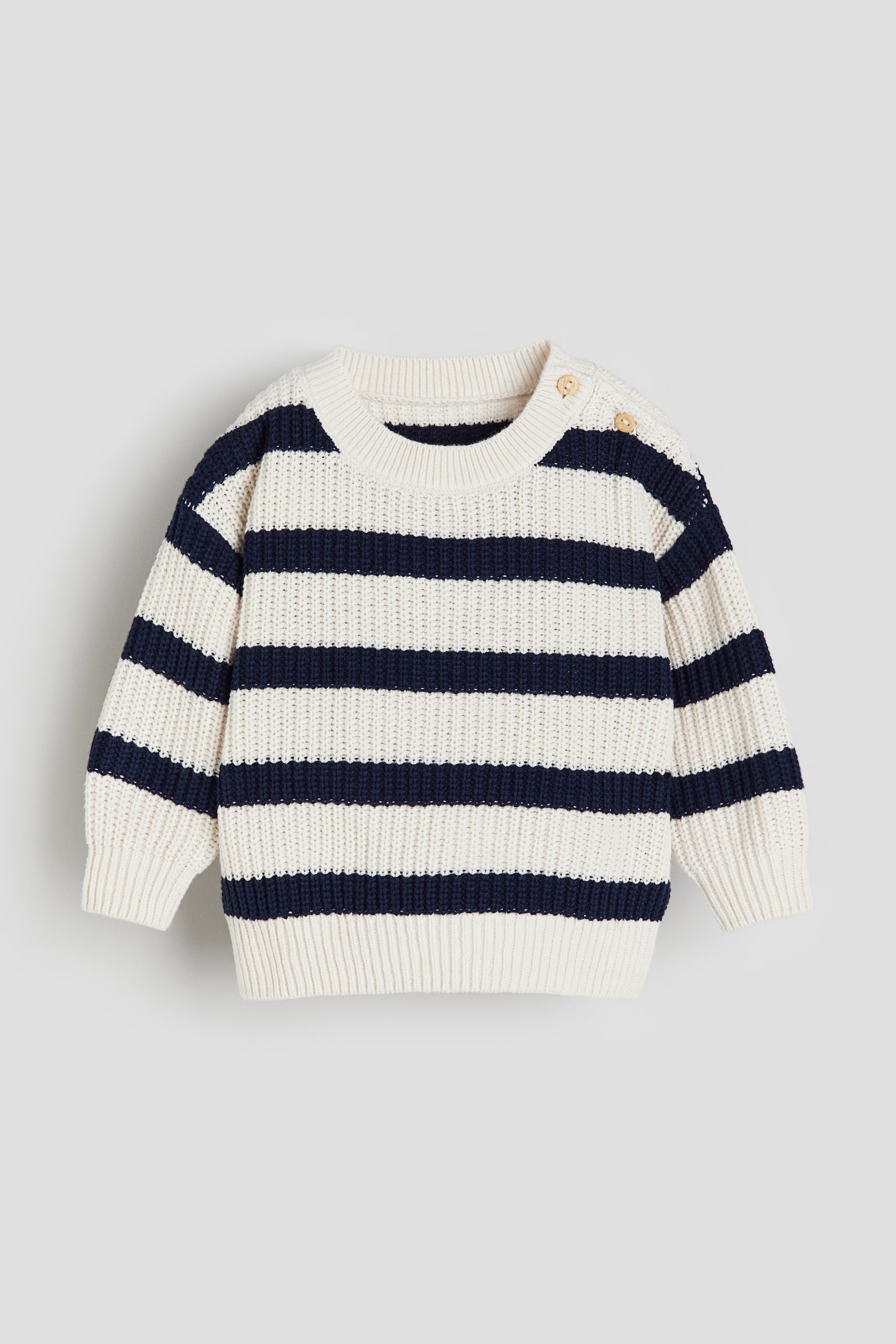 Sweater - Cream/Blue stripe - 1