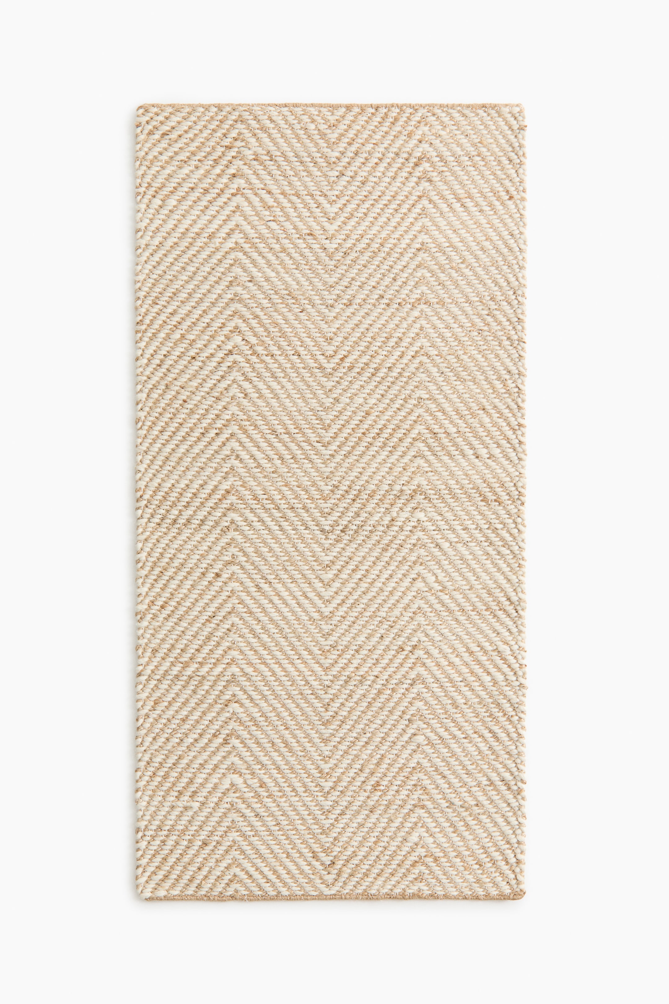 Wool-Blend Herringbone Runner Rug