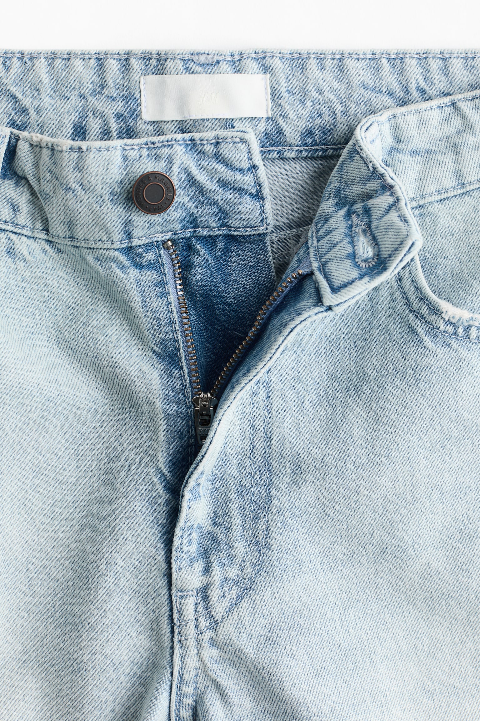 Wide Regular Waist Culotte Jeans - Light denim blue - 2