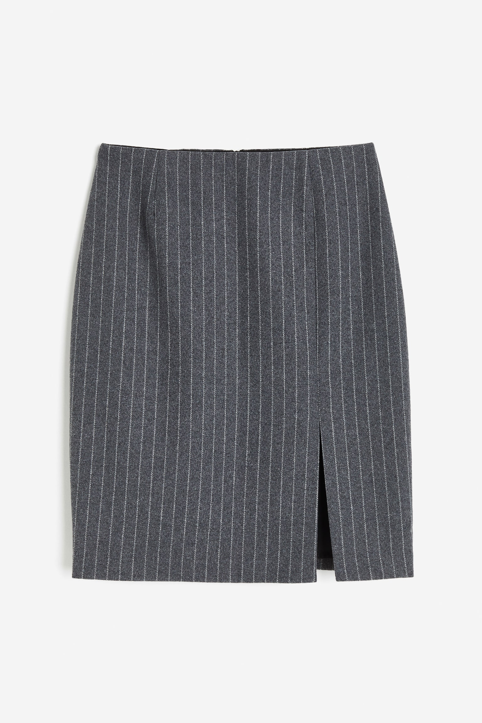 Pencil skirt - Dark grey/Pinstriped - 1