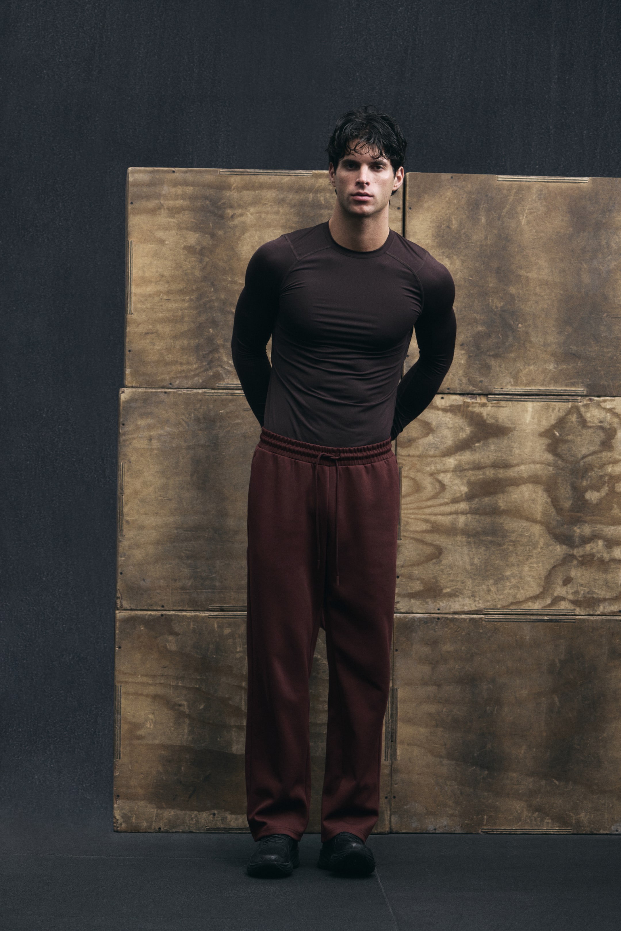 View larger image: Regular Fit Sports joggers - Burgundy - Men | H&M IE 1
