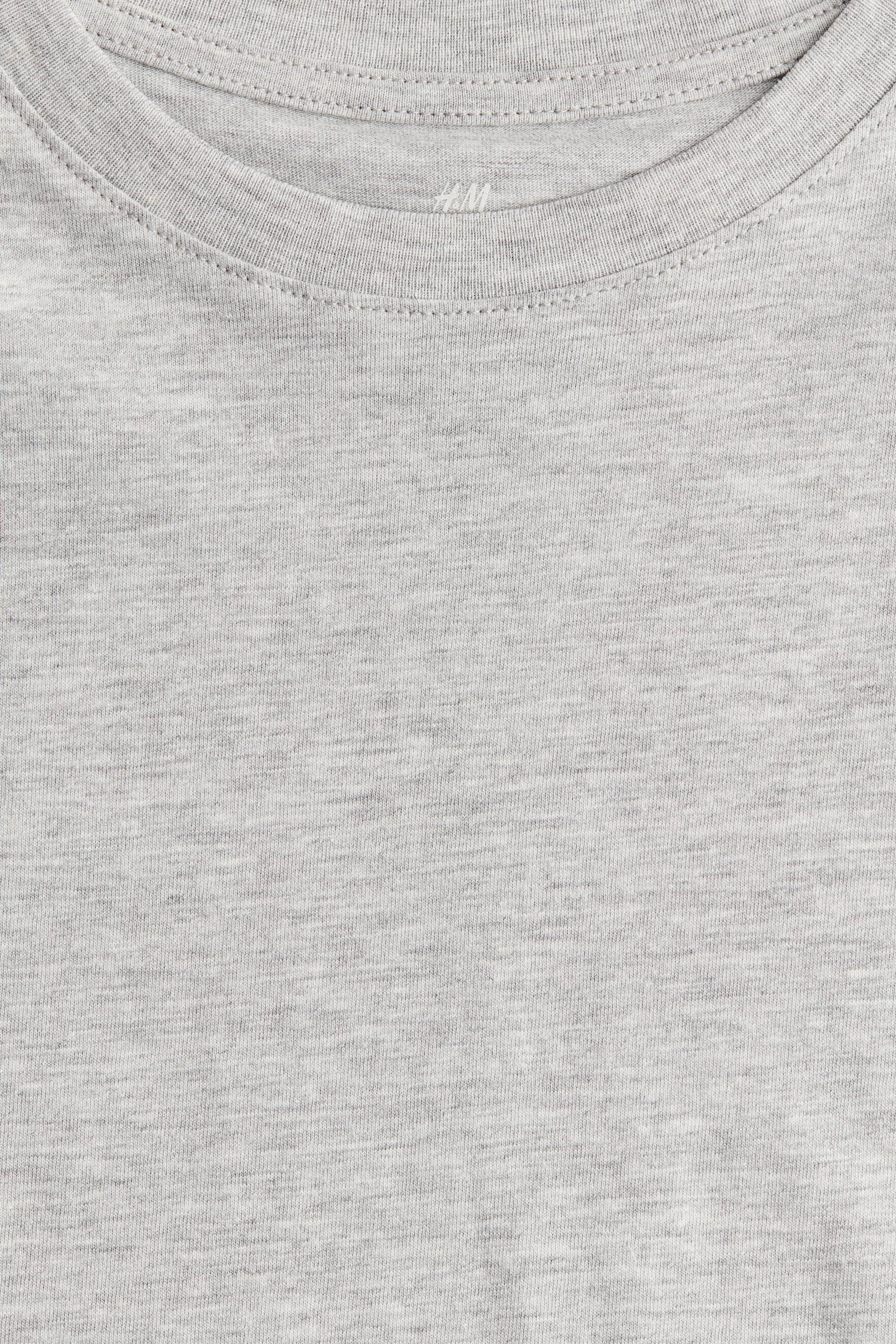 Cotton T-shirt - Grey marl/White/Black/Mole/Navy blue - 5