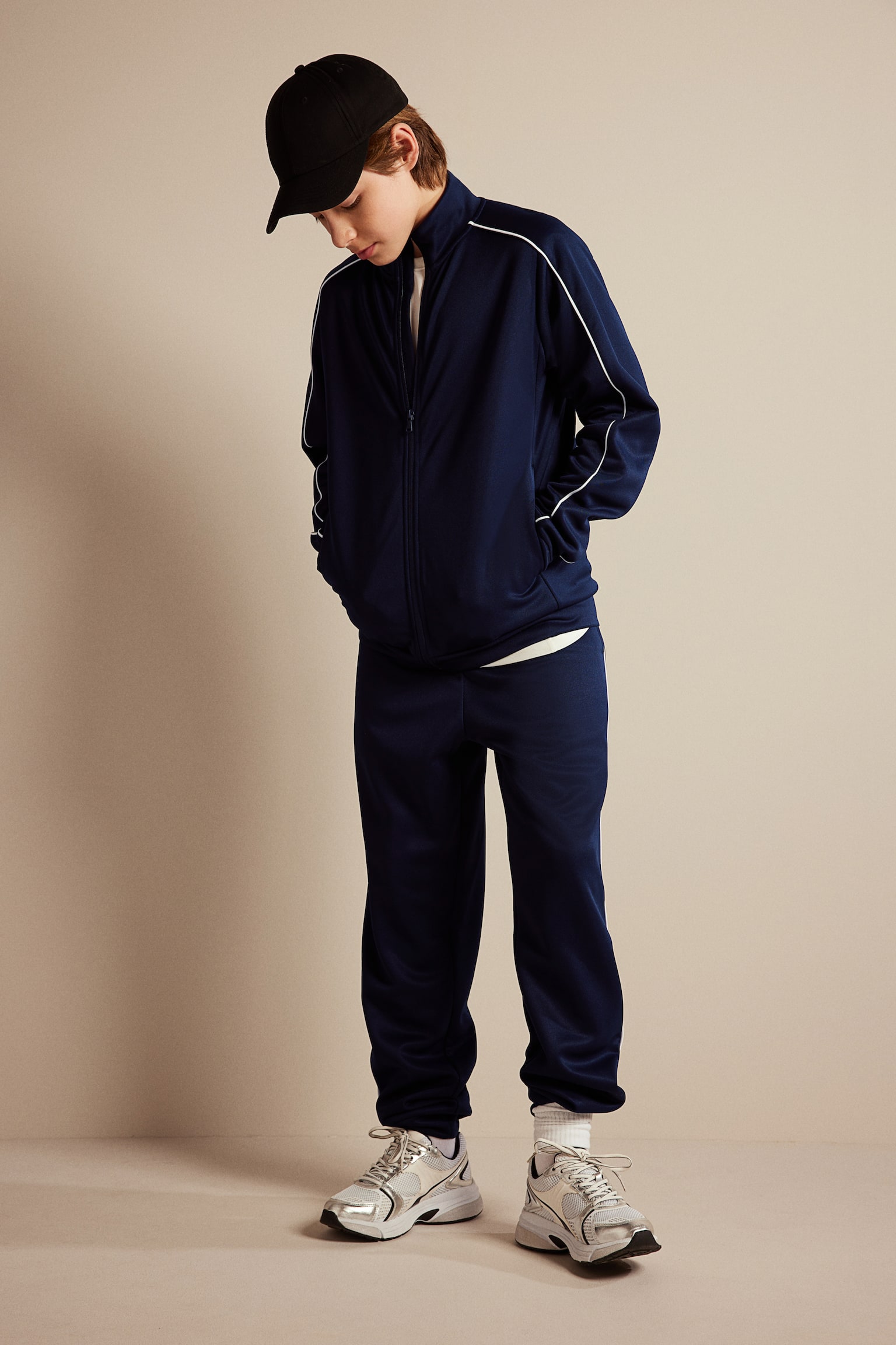 Tracksuit In DryMove™ - Dark blue/Navy blue/Light blue/Dark red - 4