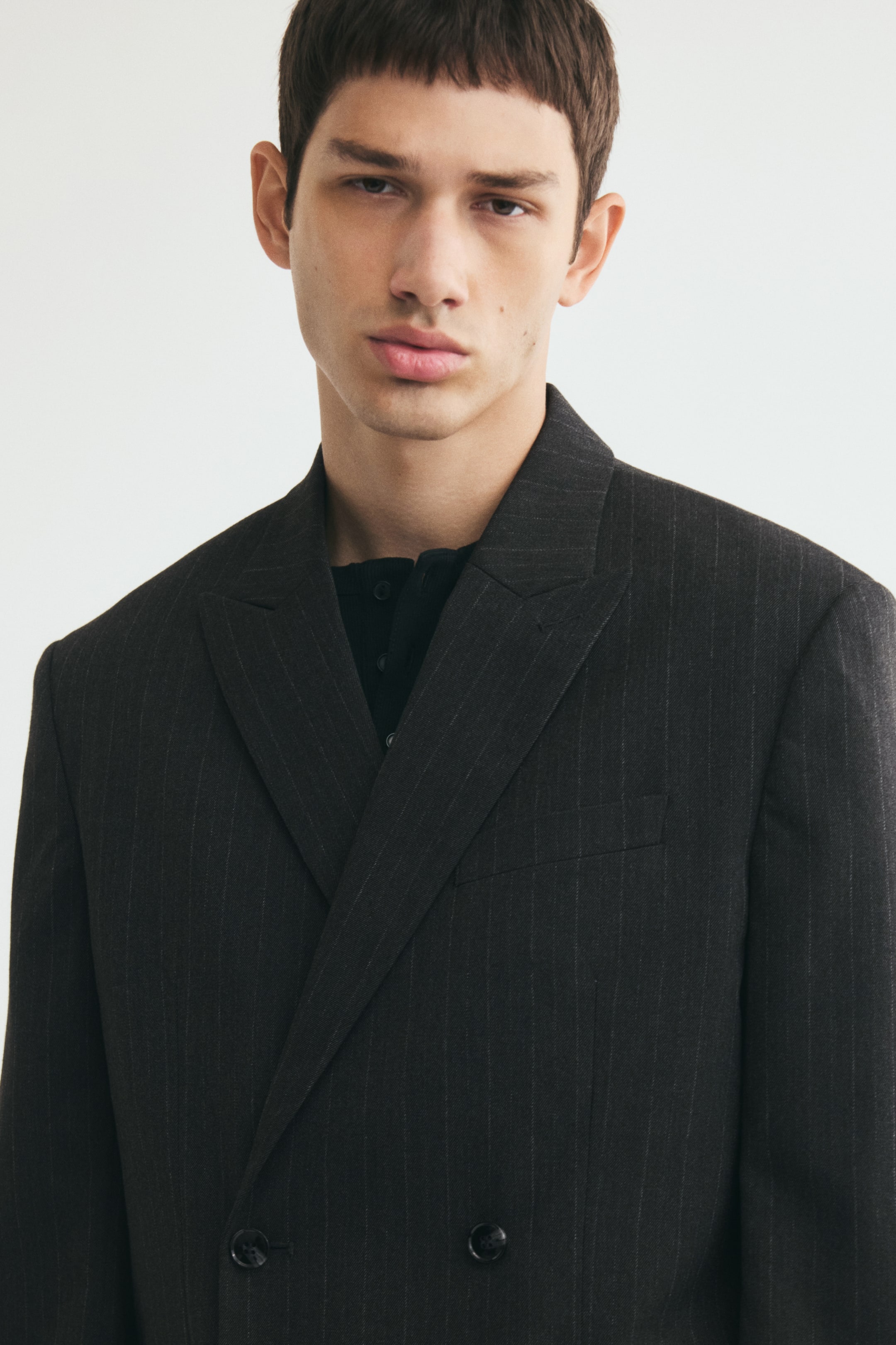 Relaxed-Fit Double-Breasted Jacket