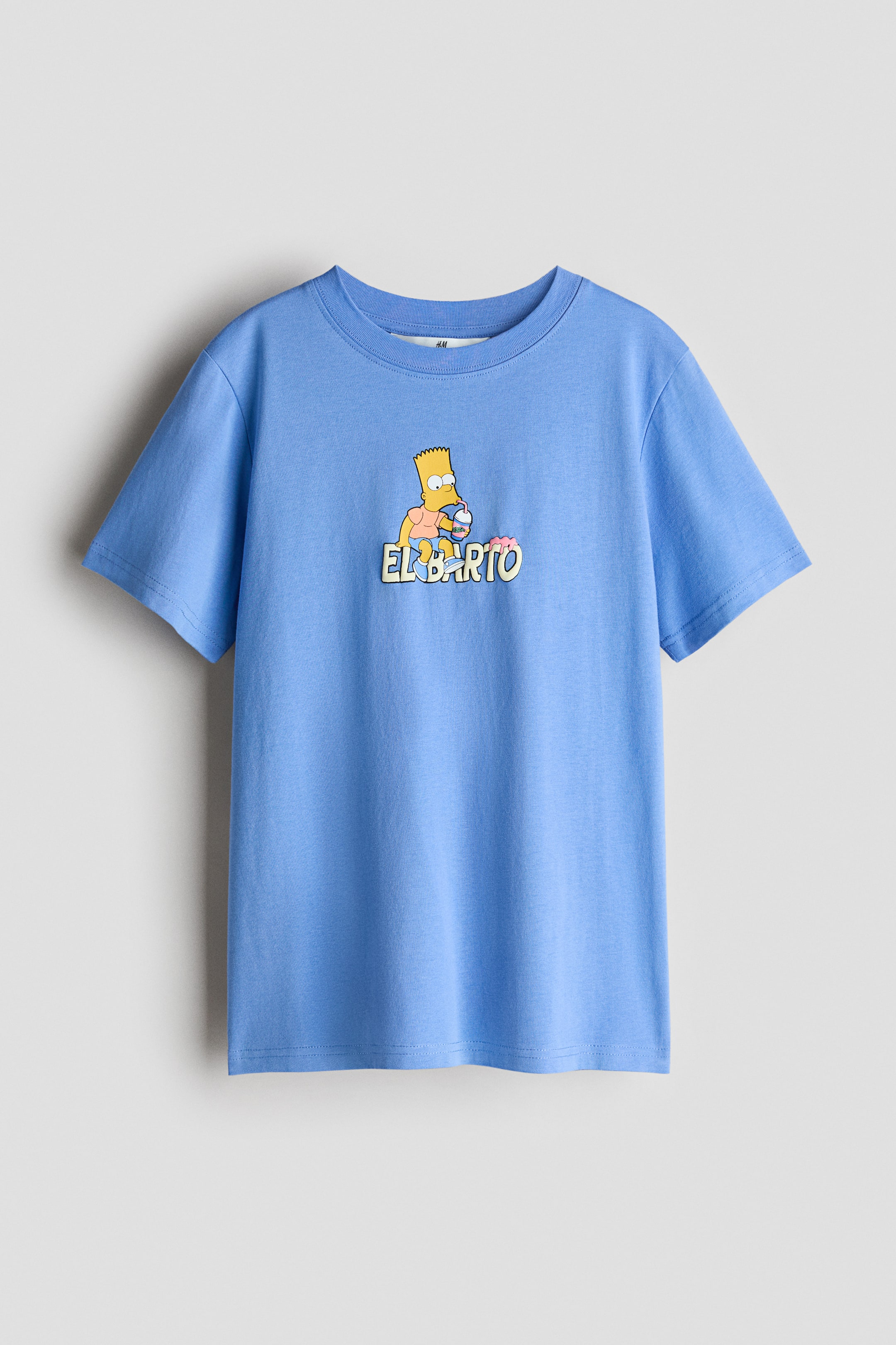 Προβολή μεγαλύτερης εικόνας: Βαμβακερό T-shirt με τύπωμα - Μπλε/The Simpsons - Kids | H&M GR 1