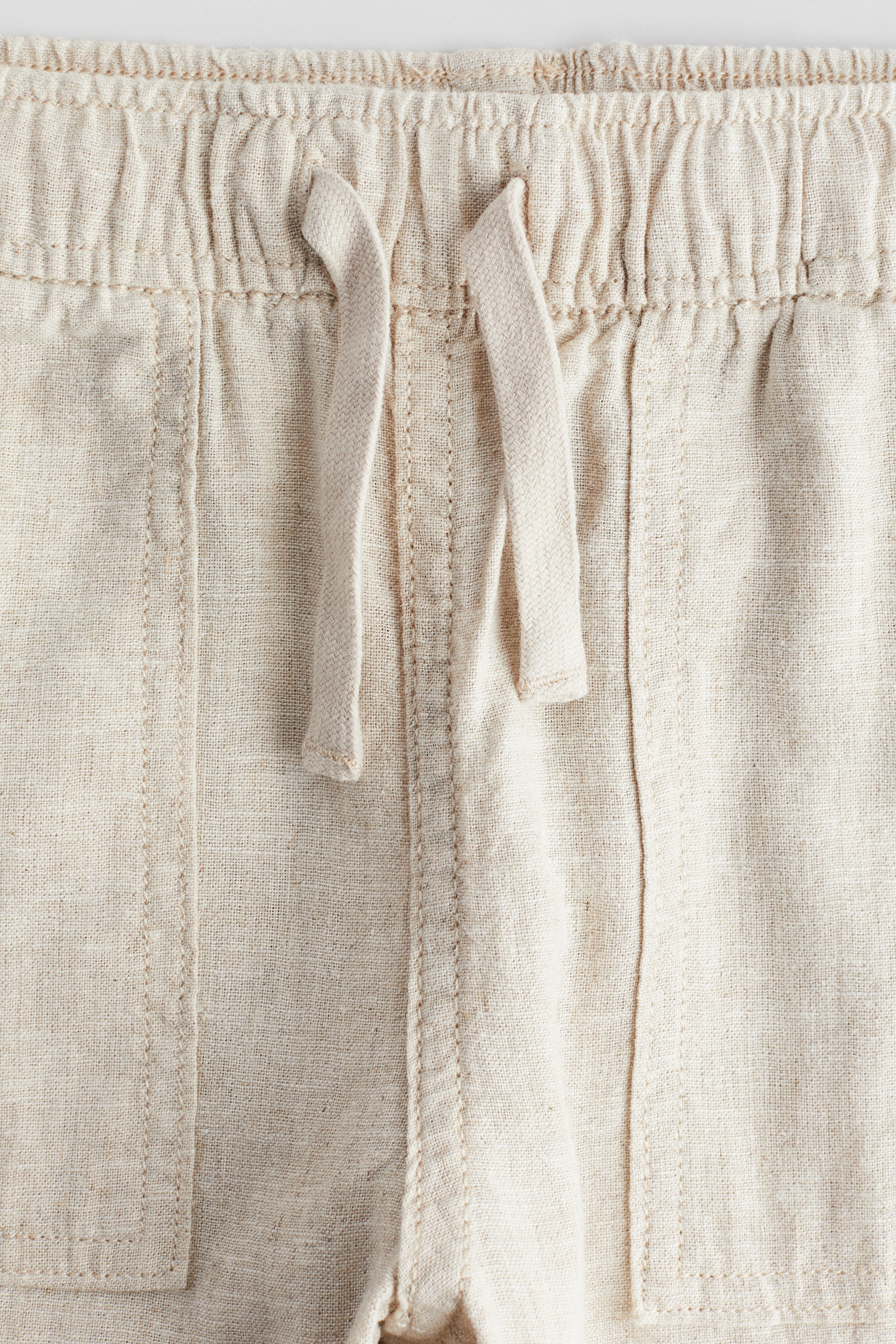 Linen-Blend Joggers