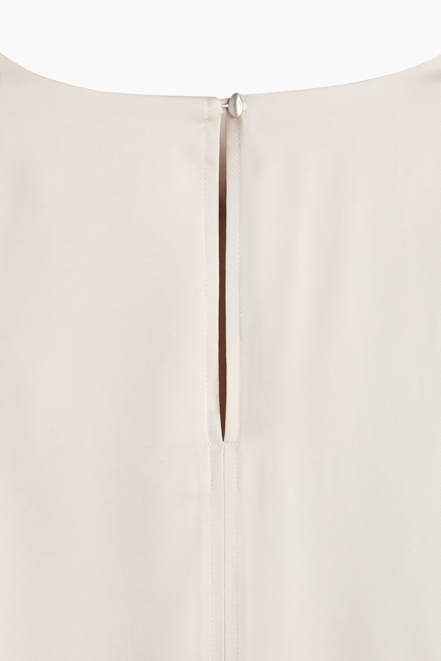 Shoulder-pad blouse - Light beige - 3